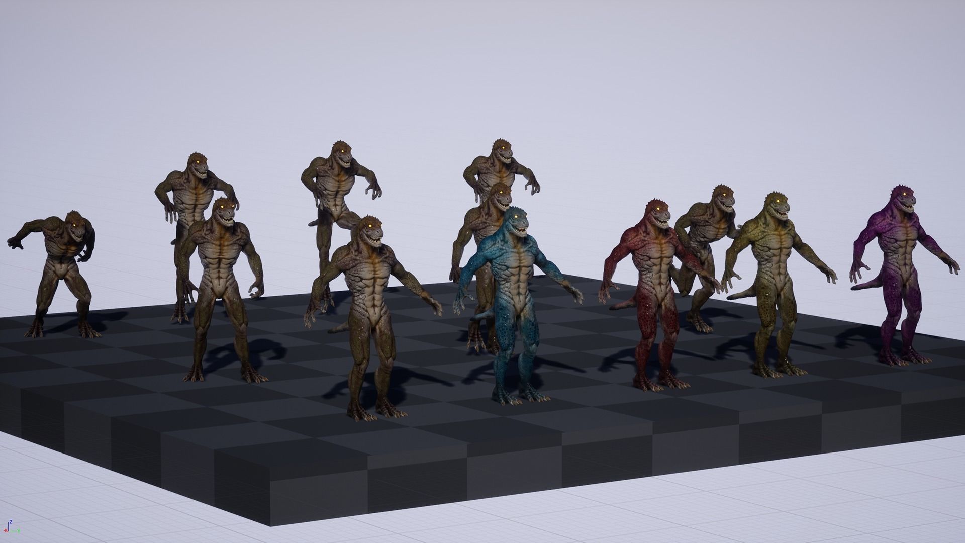 Lizard 2 Low-poly 3D model_31