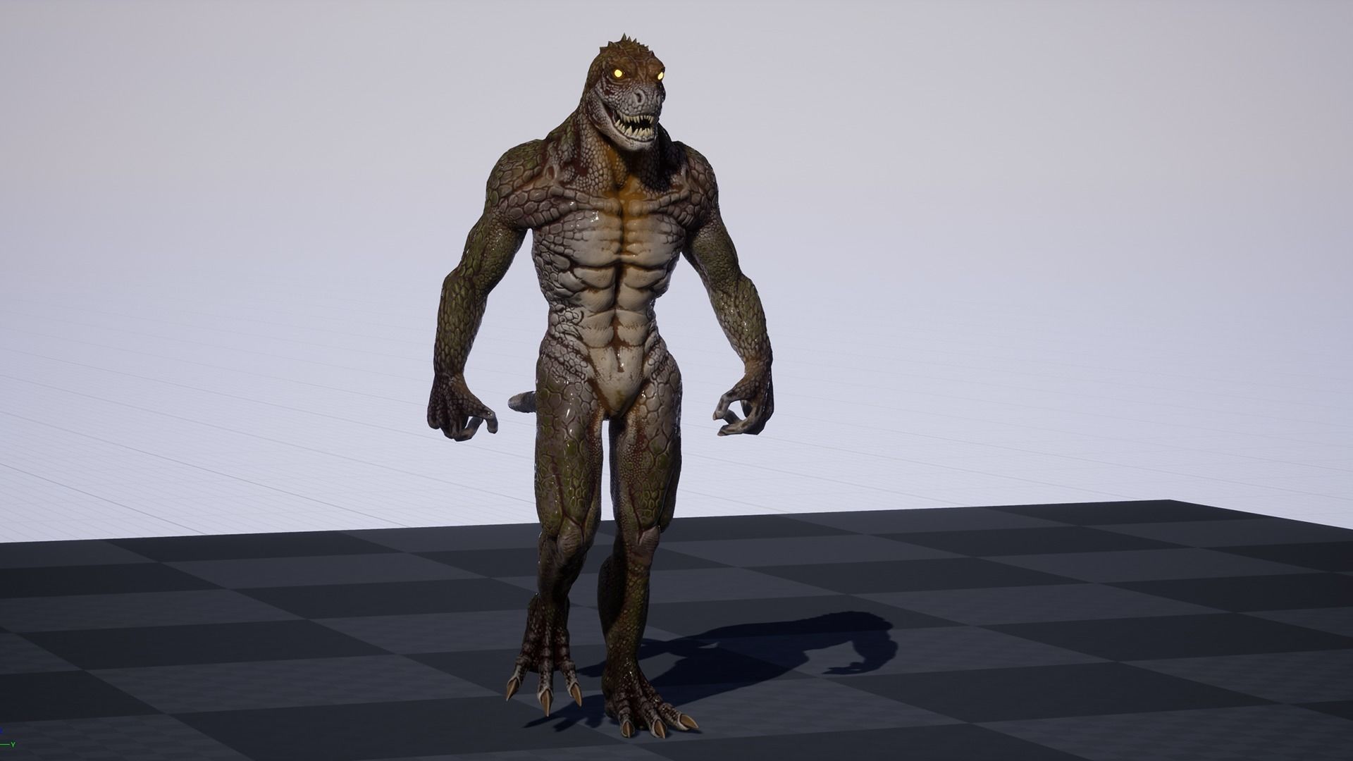 Lizard 2 Low-poly 3D model_29