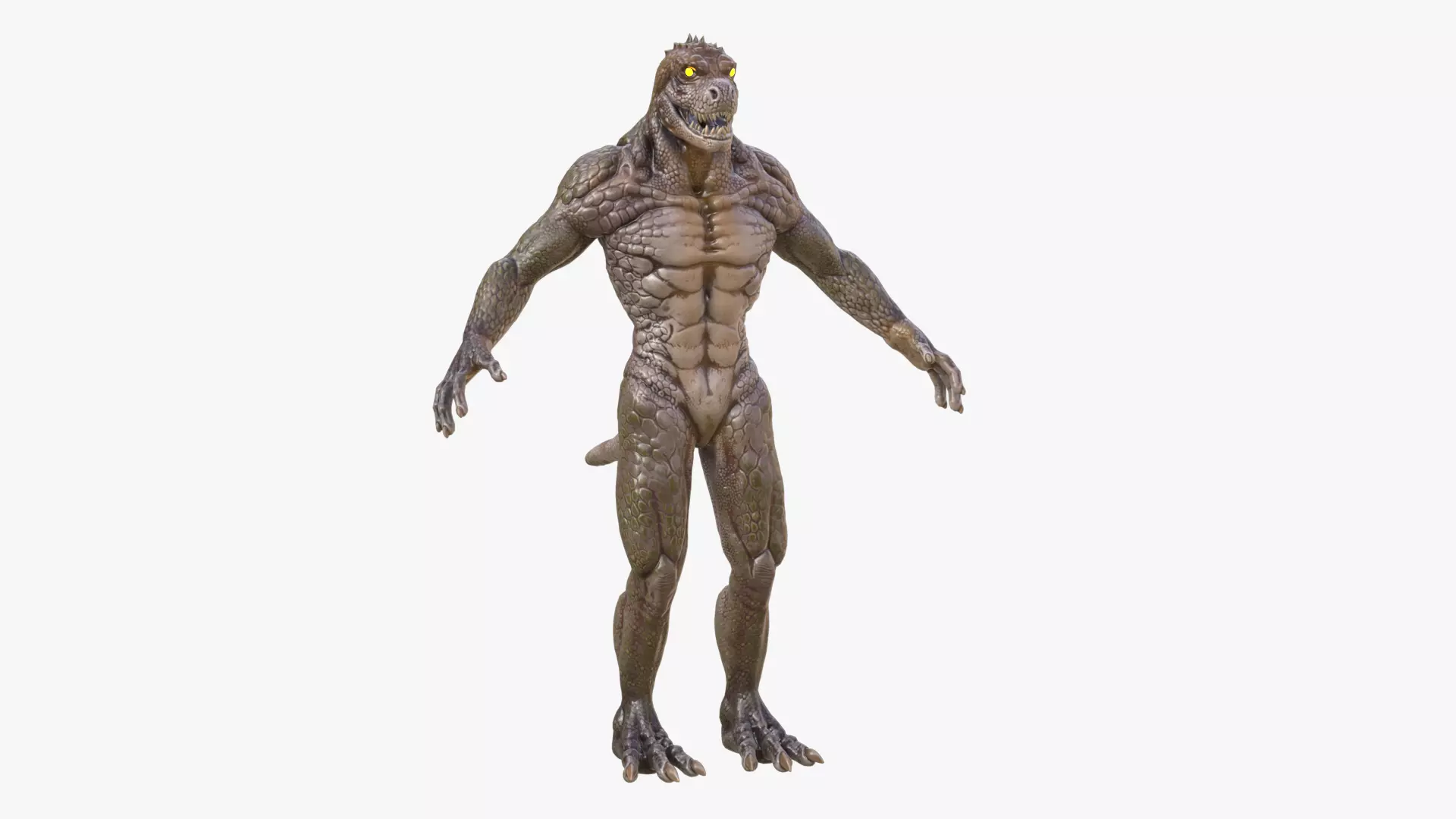 Lizard 2 Low-poly 3D model_0