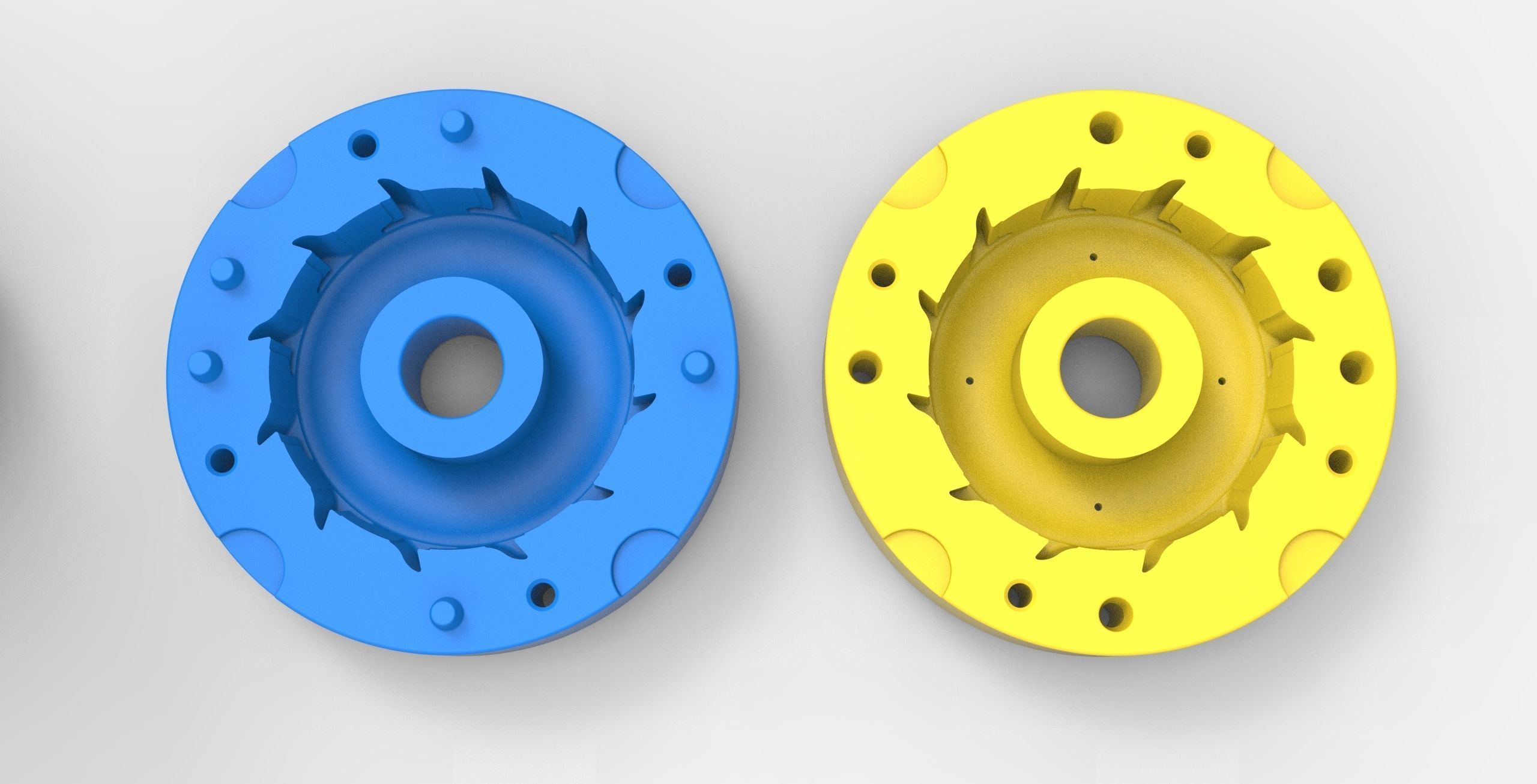 Mold for diecast dirt dragster rear tire 3 Scale 1 to 10 3D print model_5