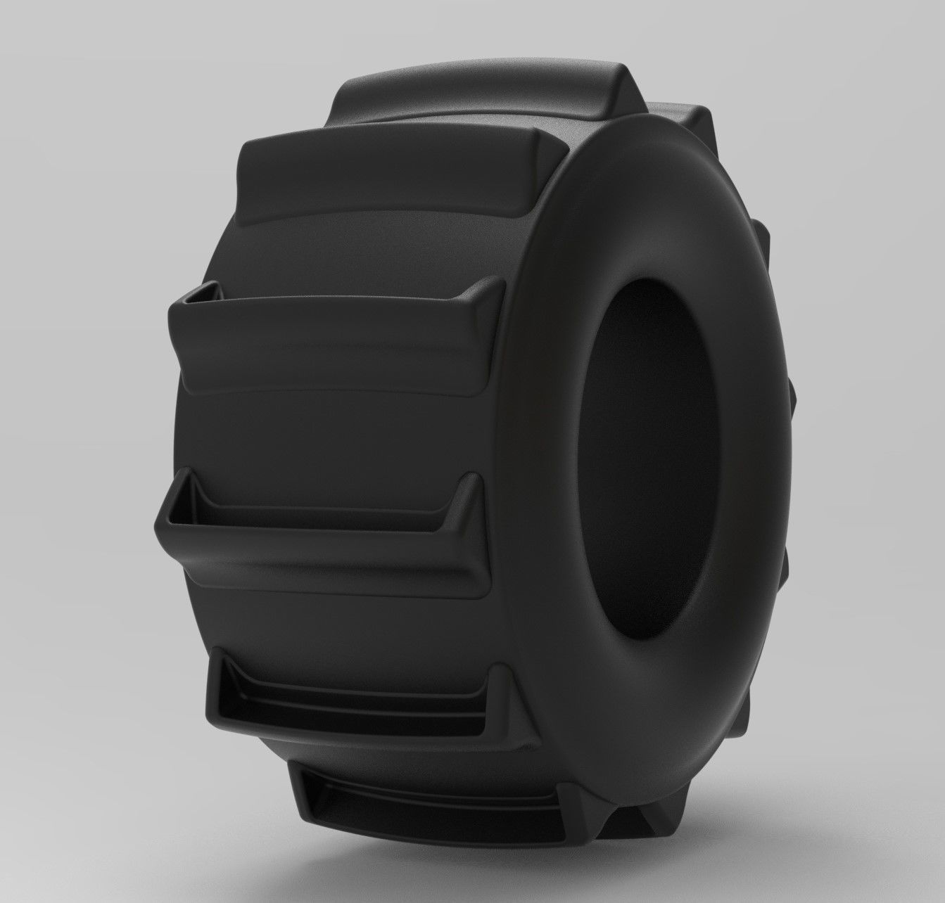 Mold for diecast dirt dragster rear tire 3 Scale 1 to 10 3D print model_7