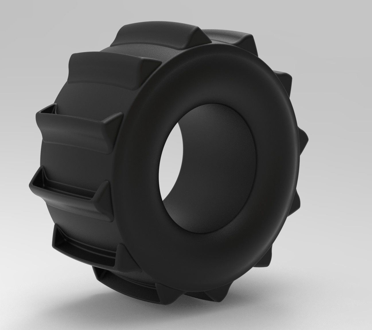 Mold for diecast dirt dragster rear tire 3 Scale 1 to 10 3D print model_8