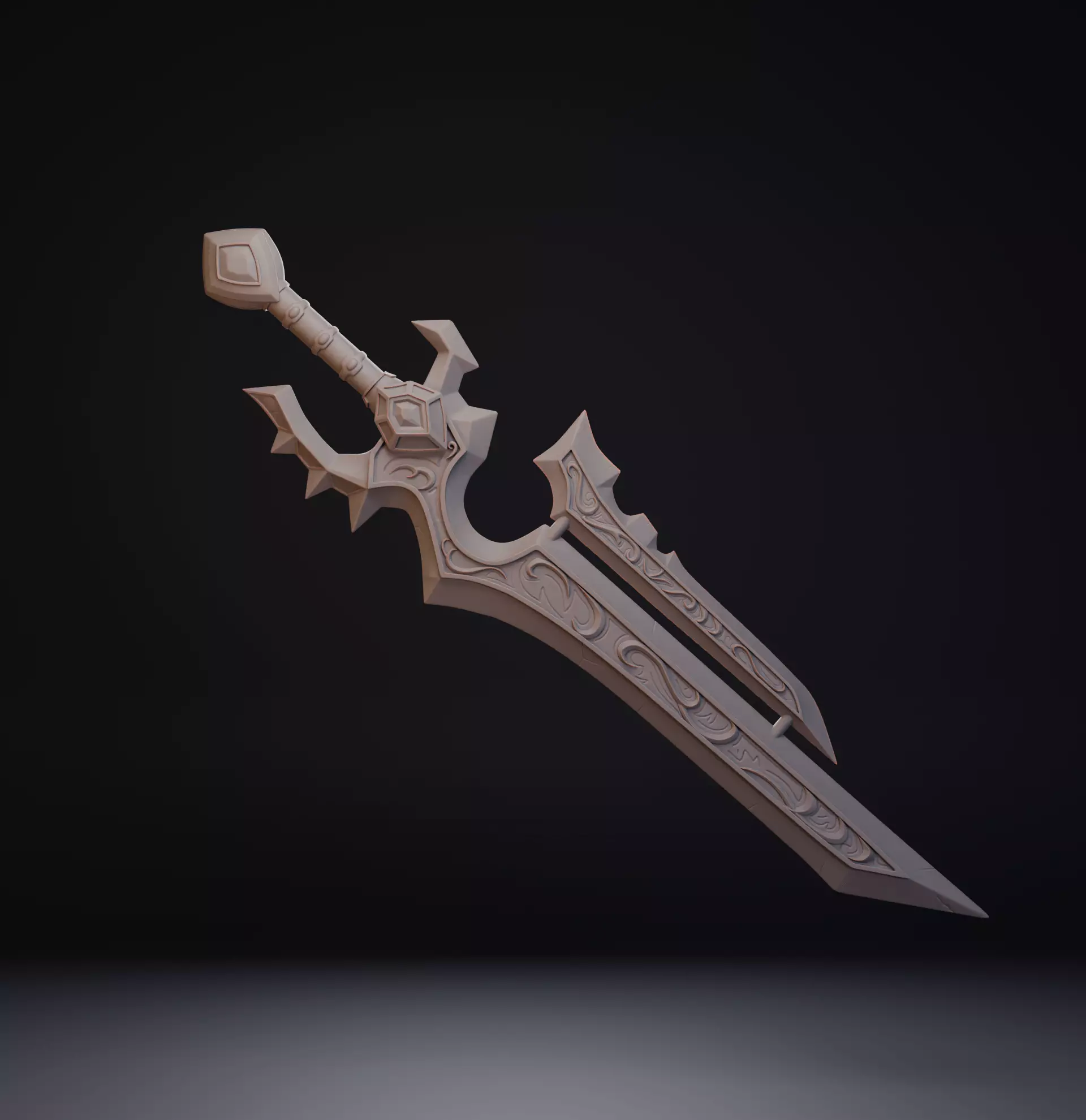 Shalamayne - Varian Sword - World of Warcraft 3D print model_0