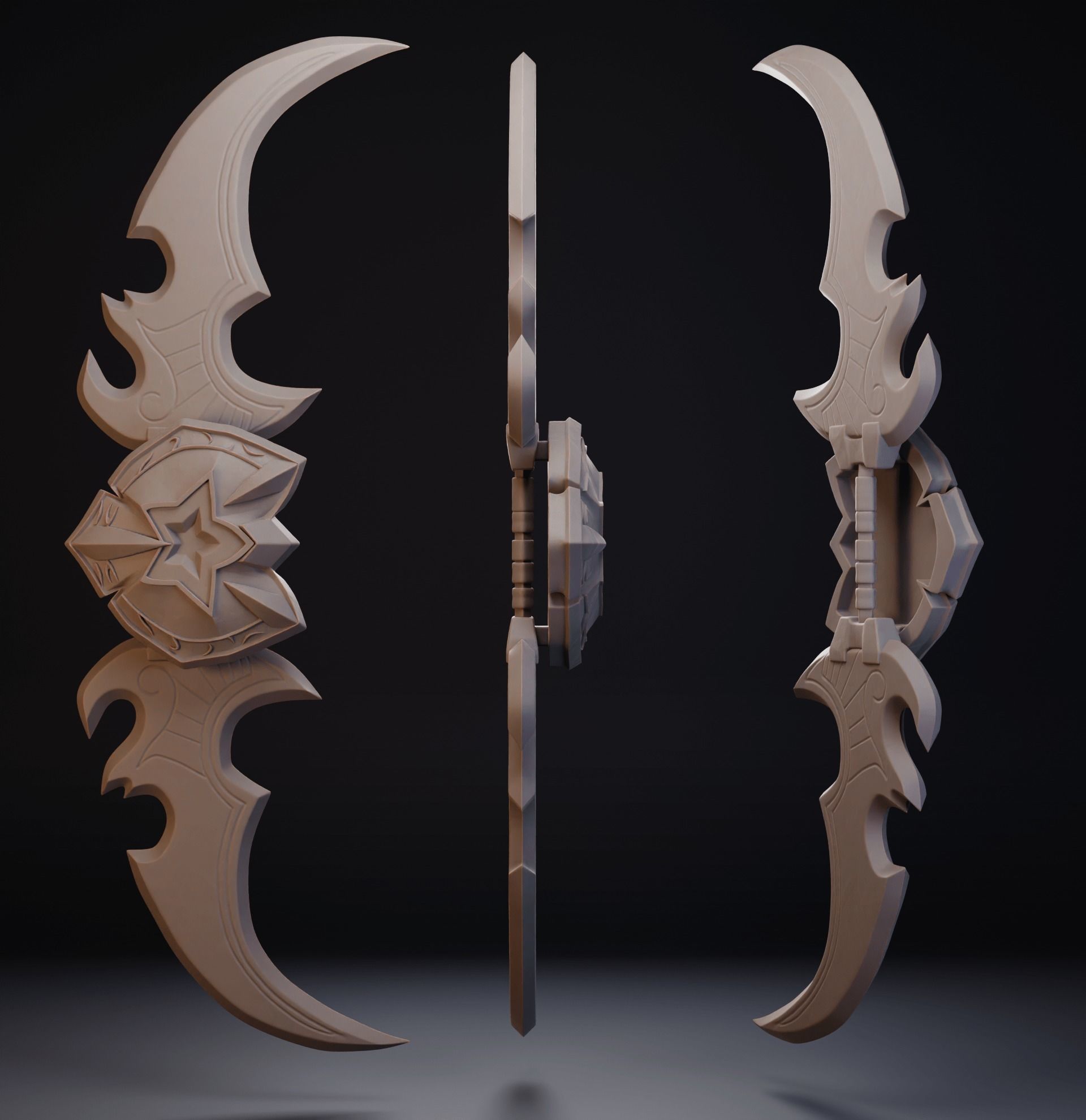 Warglaive of Azzinoth - World of Warcraft 3D print model_2