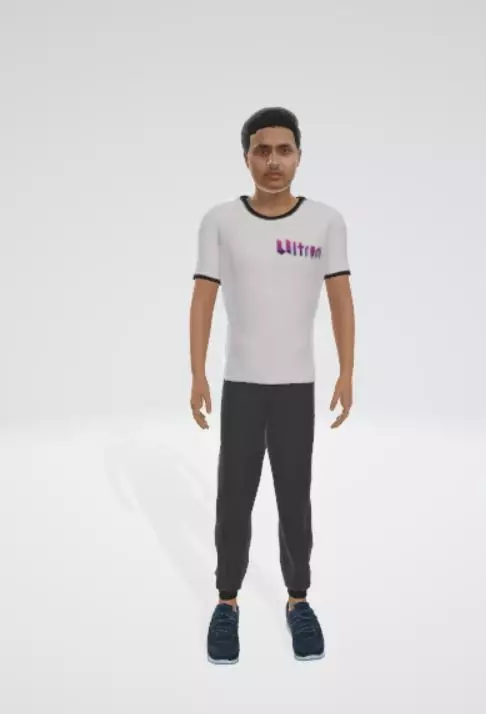 Indian Npc Character  Low-poly 3D model_0