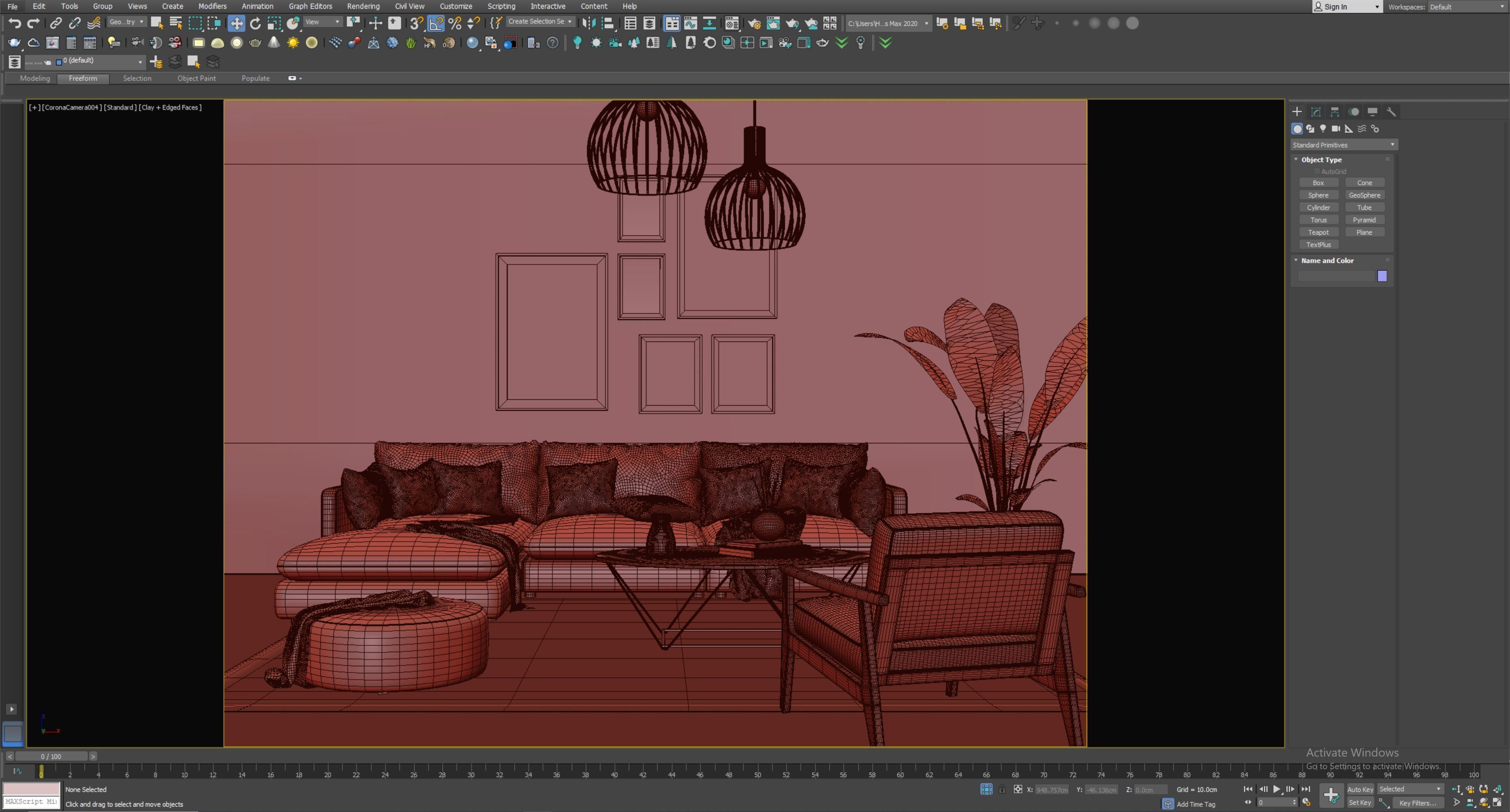 interior living room scene 27 3D model_6