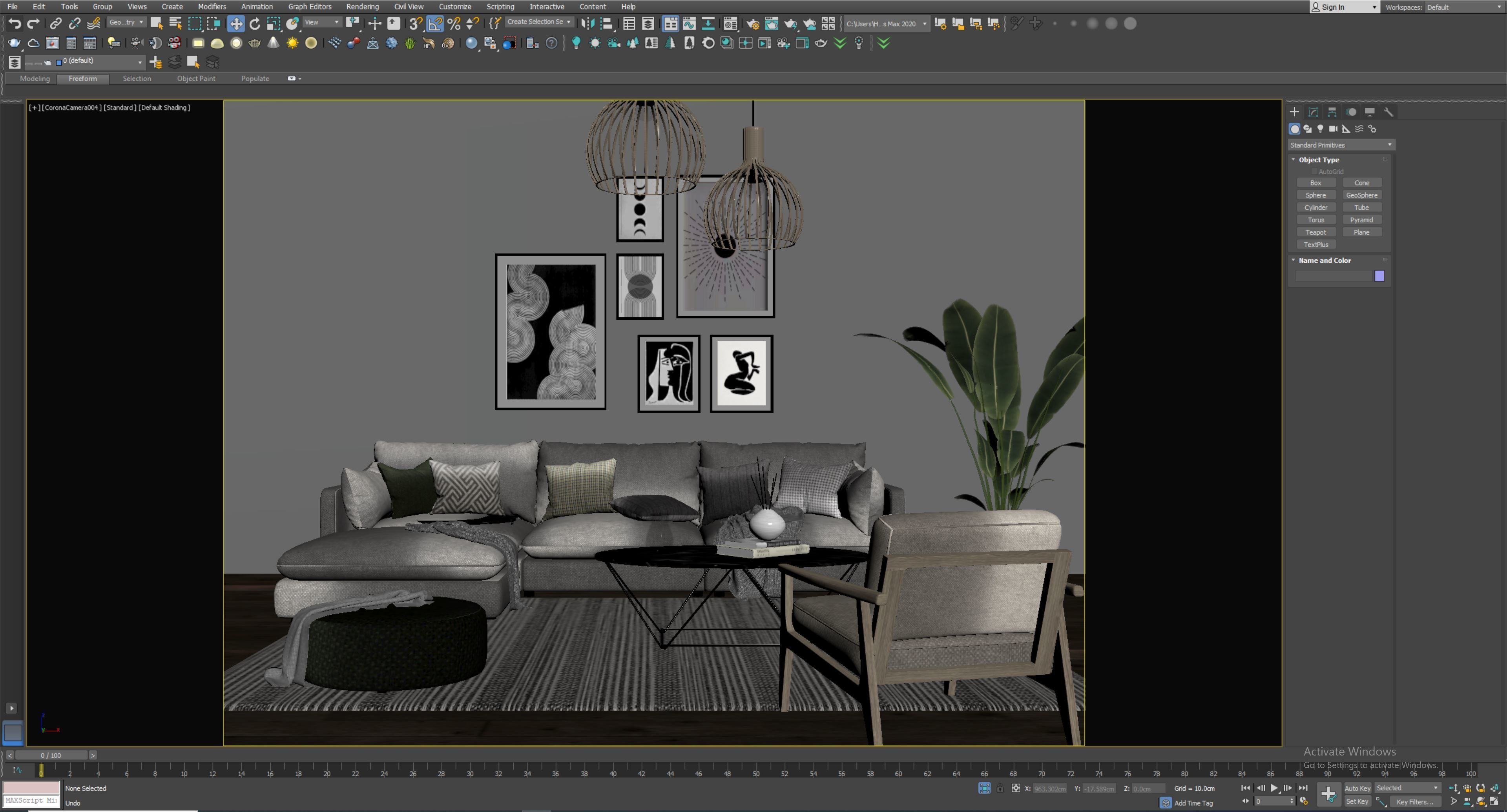 interior living room scene 27 3D model_5