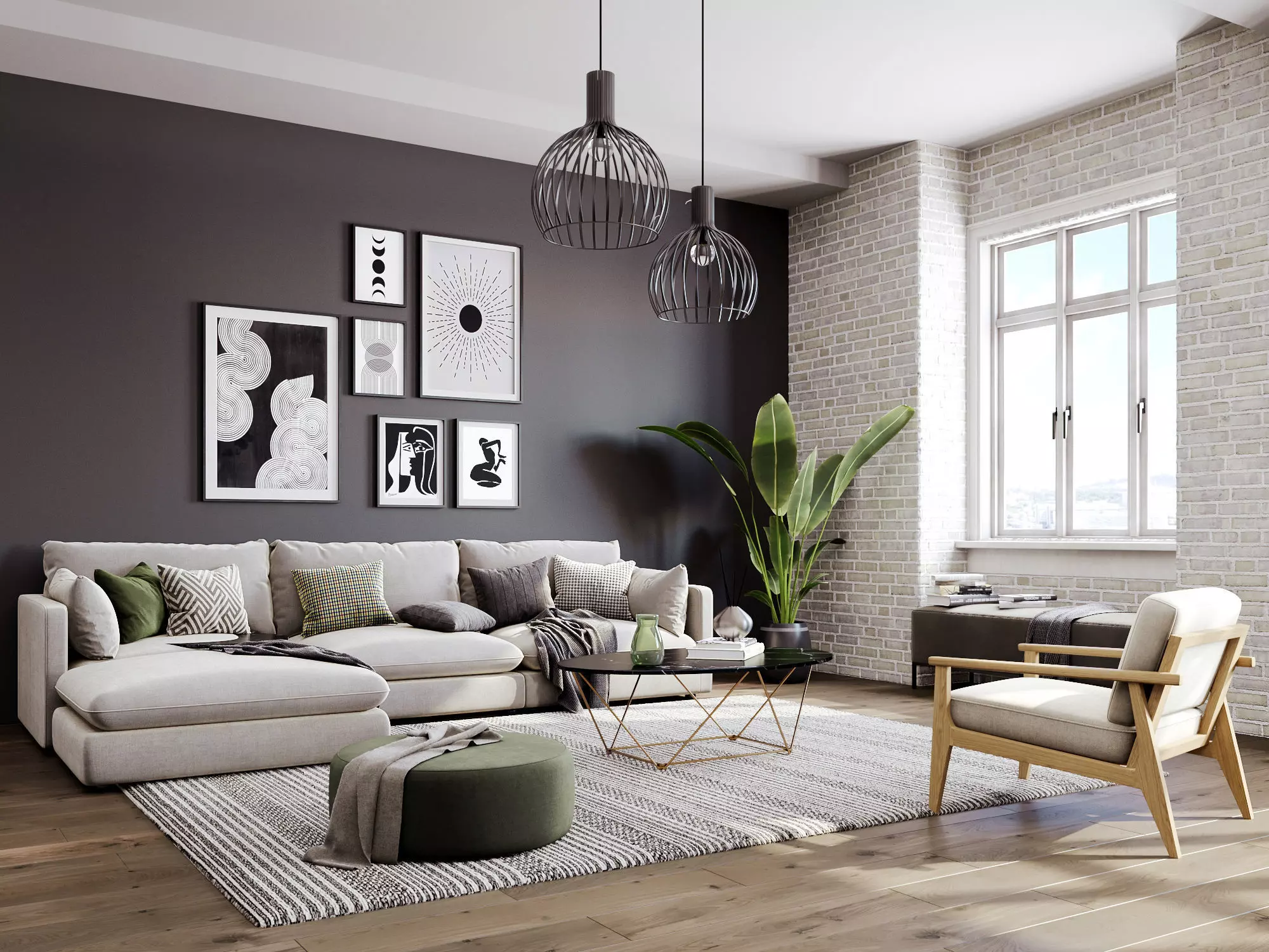 interior living room scene 27 3D model_0