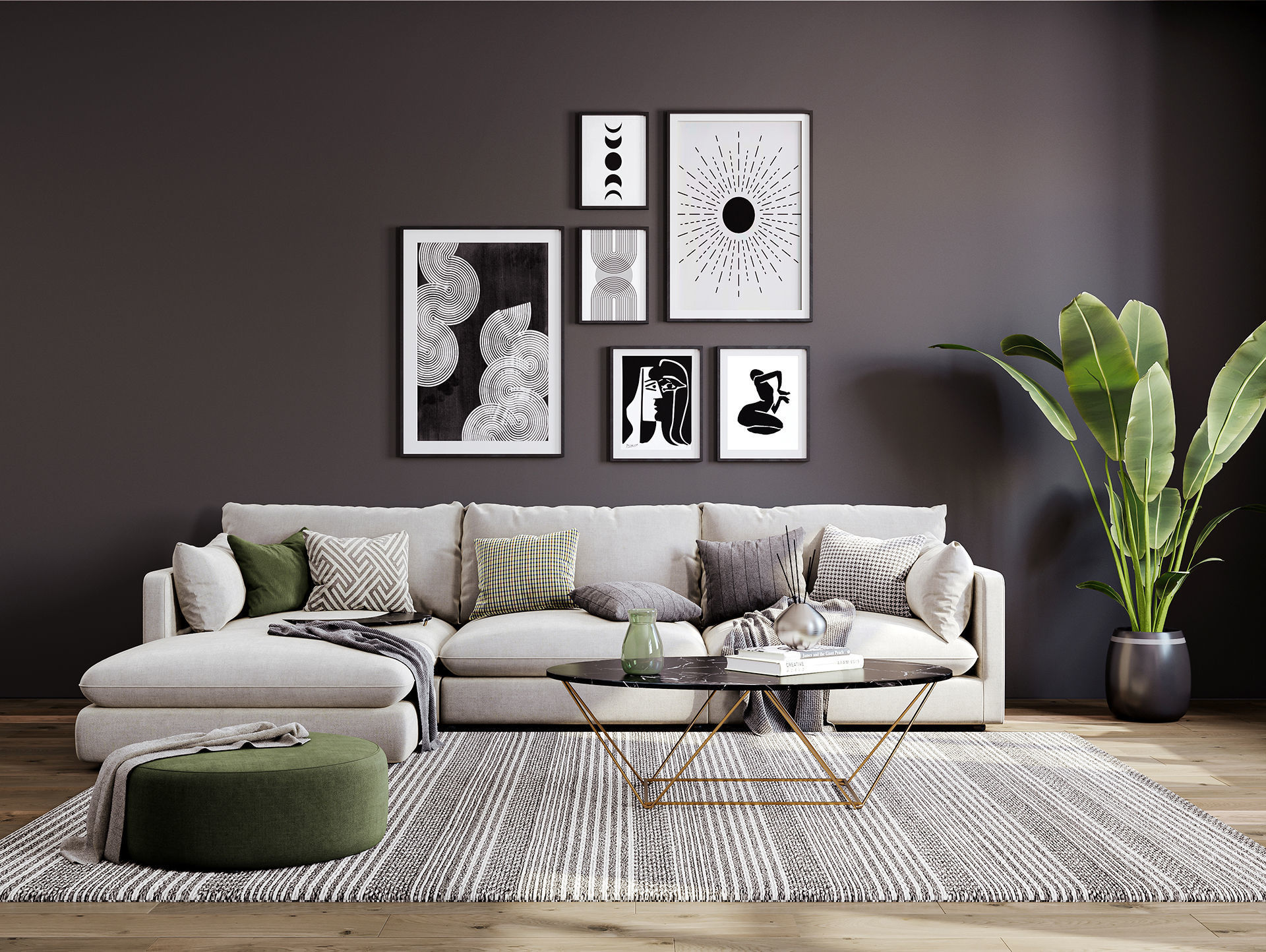 interior living room scene 27 3D model_1