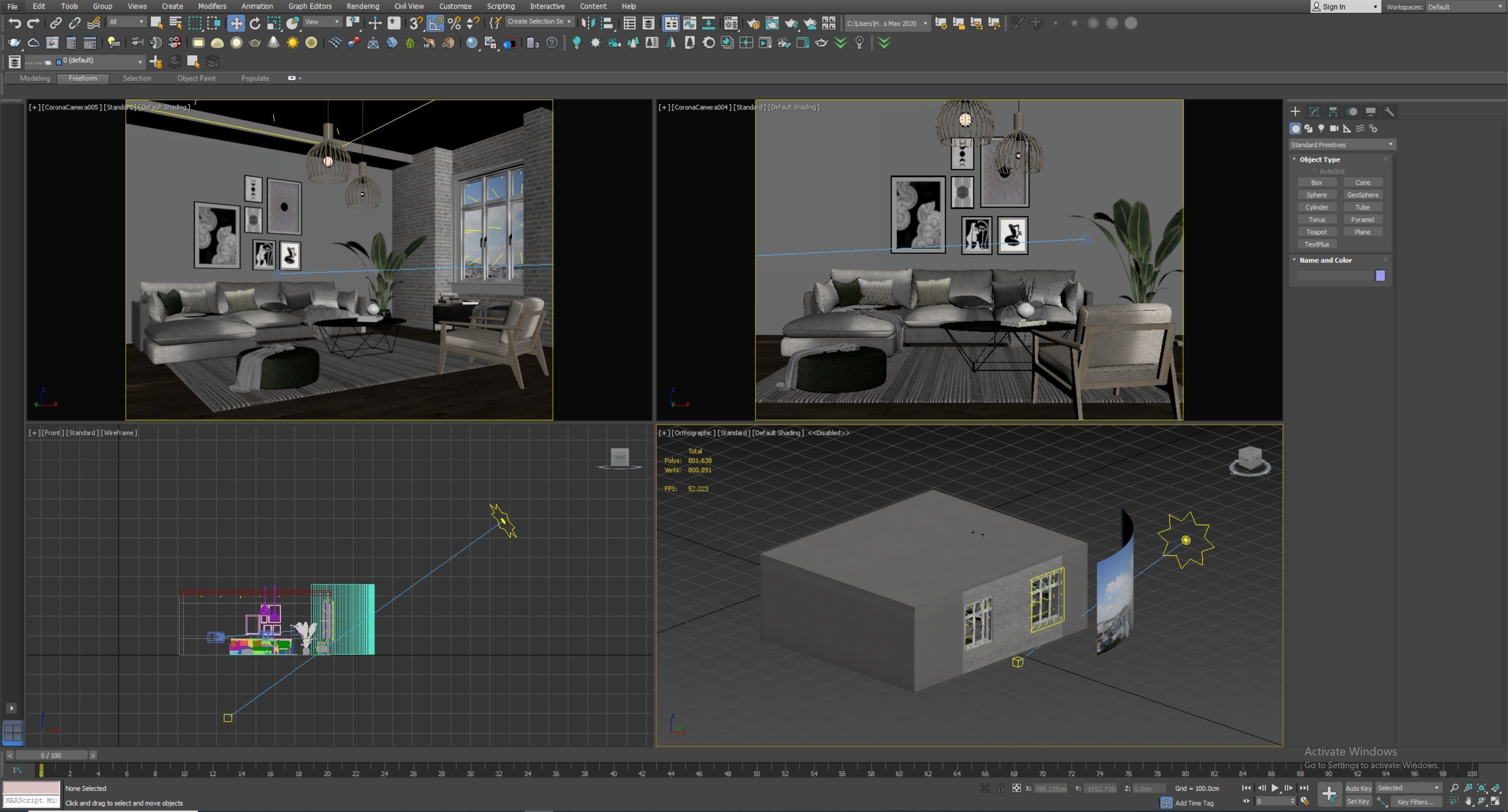 interior living room scene 27 3D model_3