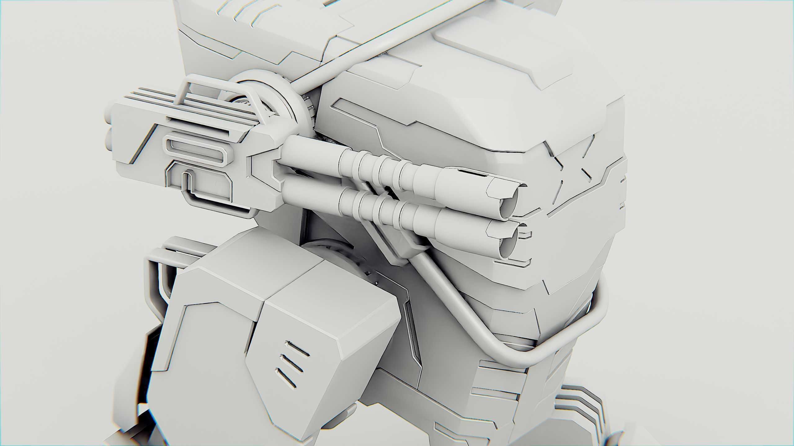 MILITARY ROBOT Z-800 Rigged for Unreal Engine - Unity - MIXAMO 3D model_36