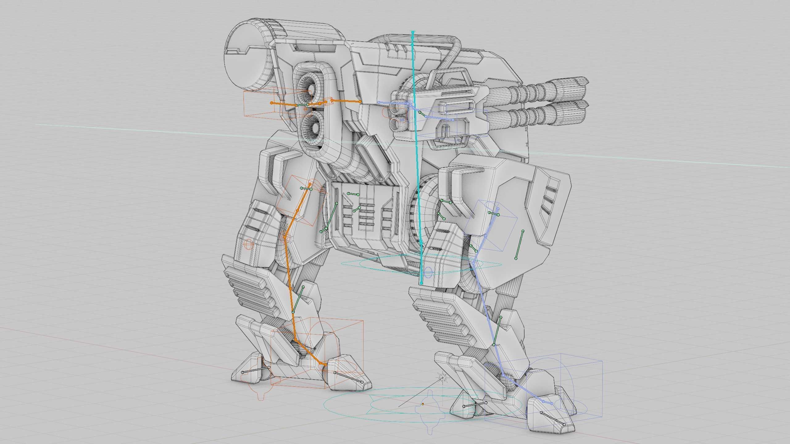 MILITARY ROBOT Z-800 Rigged for Unreal Engine - Unity - MIXAMO 3D model_42