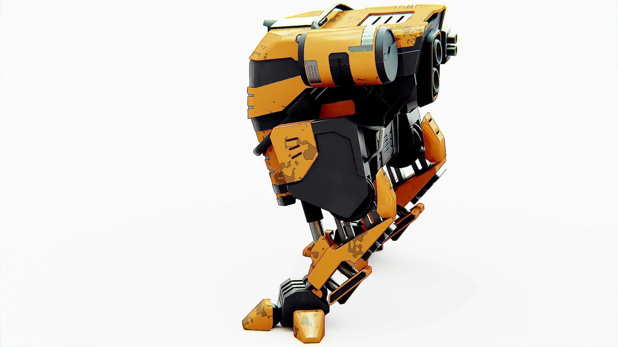 MILITARY ROBOT Z-800 Rigged for Unreal Engine - Unity - MIXAMO 3D model_17