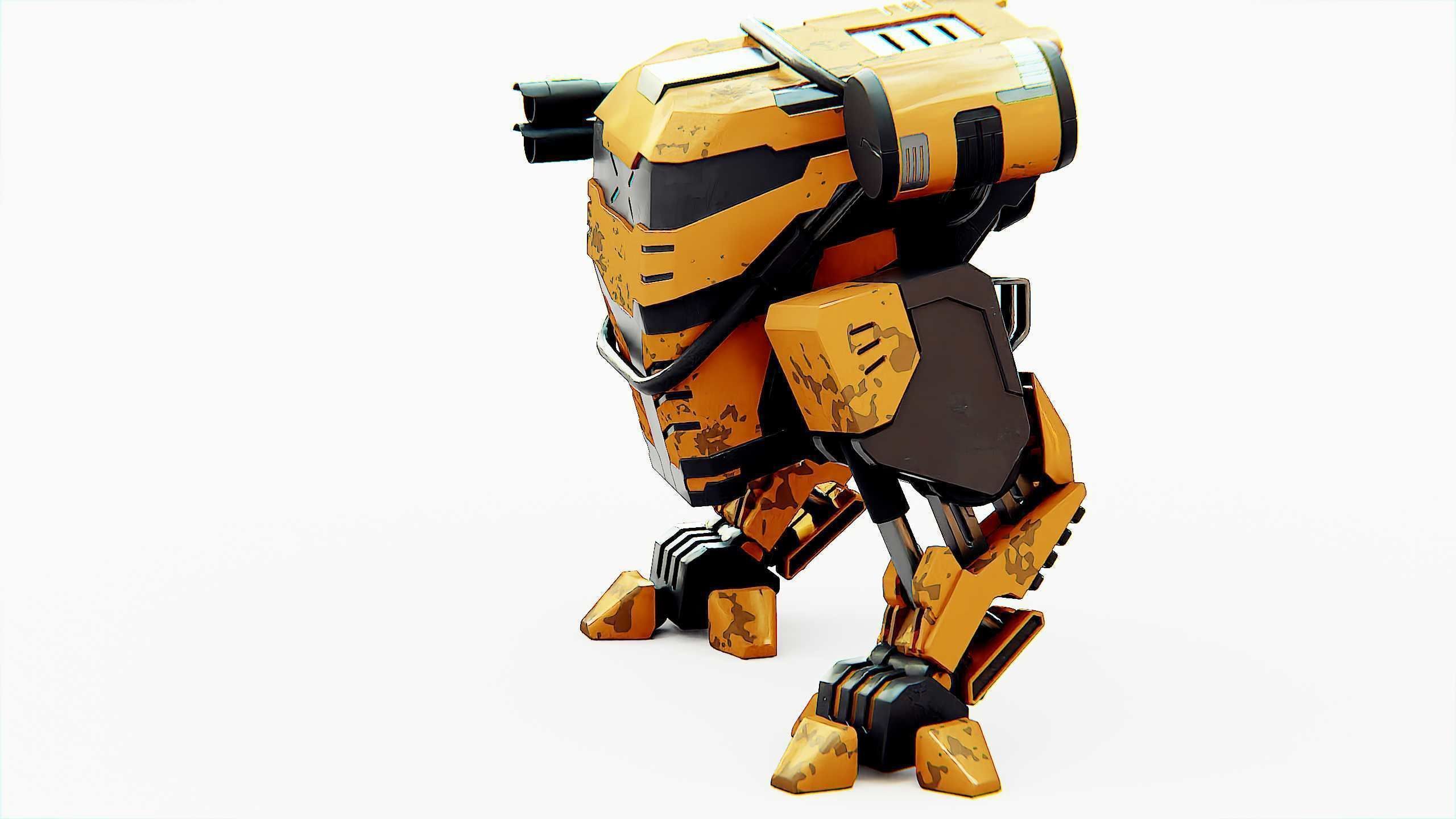 MILITARY ROBOT Z-800 Rigged for Unreal Engine - Unity - MIXAMO 3D model_19