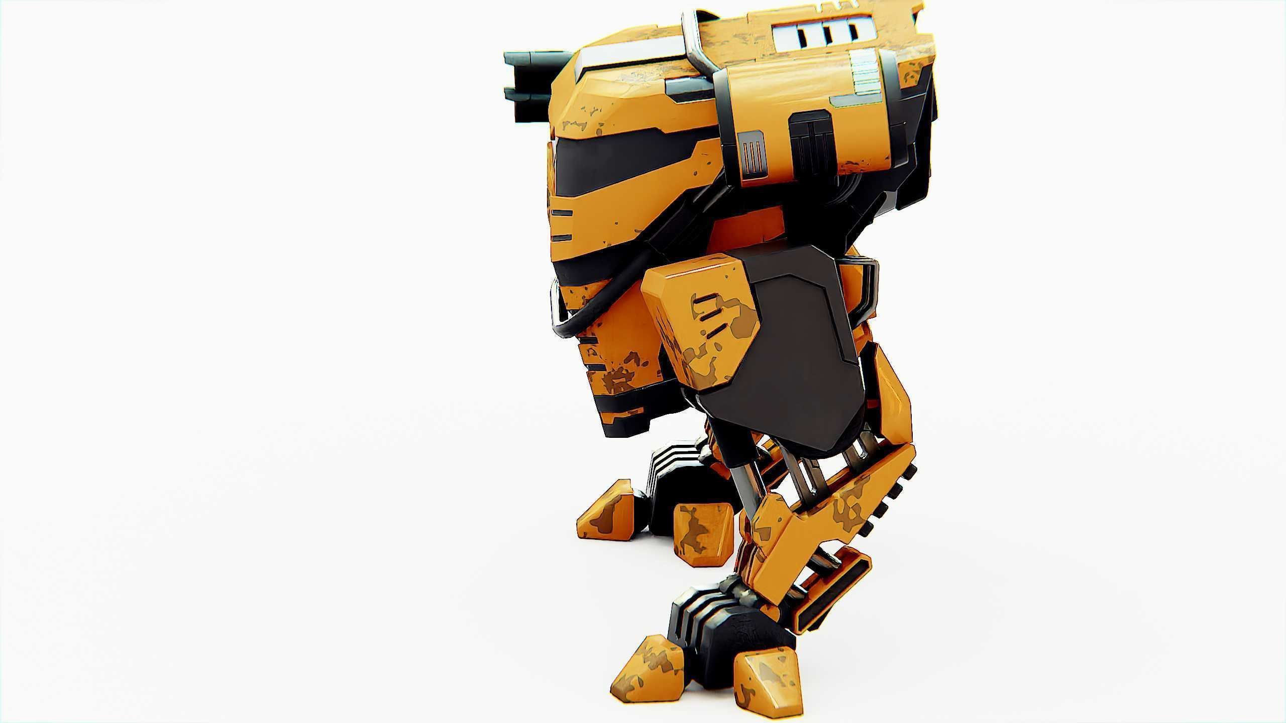 MILITARY ROBOT Z-800 Rigged for Unreal Engine - Unity - MIXAMO 3D model_18