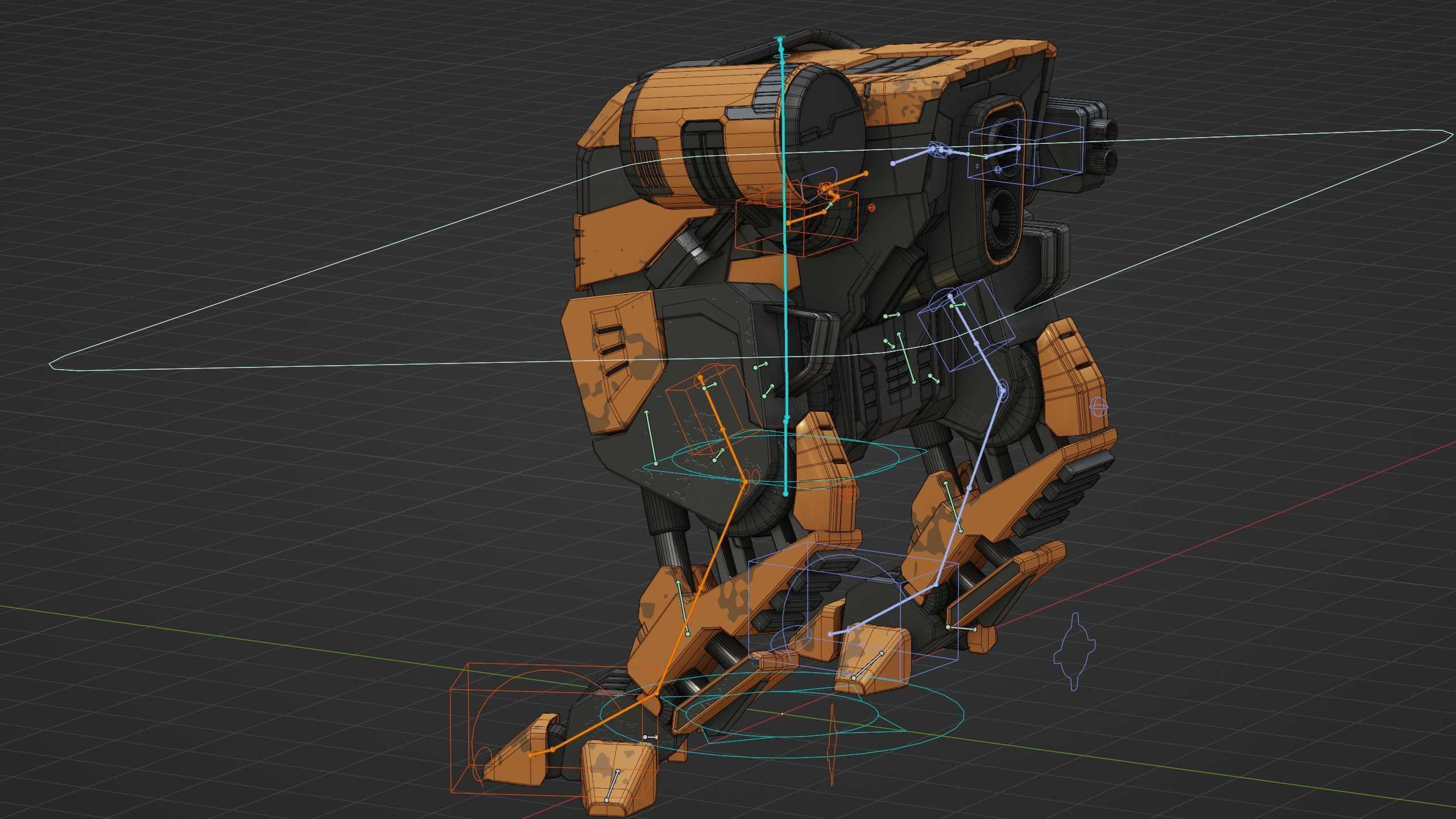 MILITARY ROBOT Z-800 Rigged for Unreal Engine - Unity - MIXAMO 3D model_38