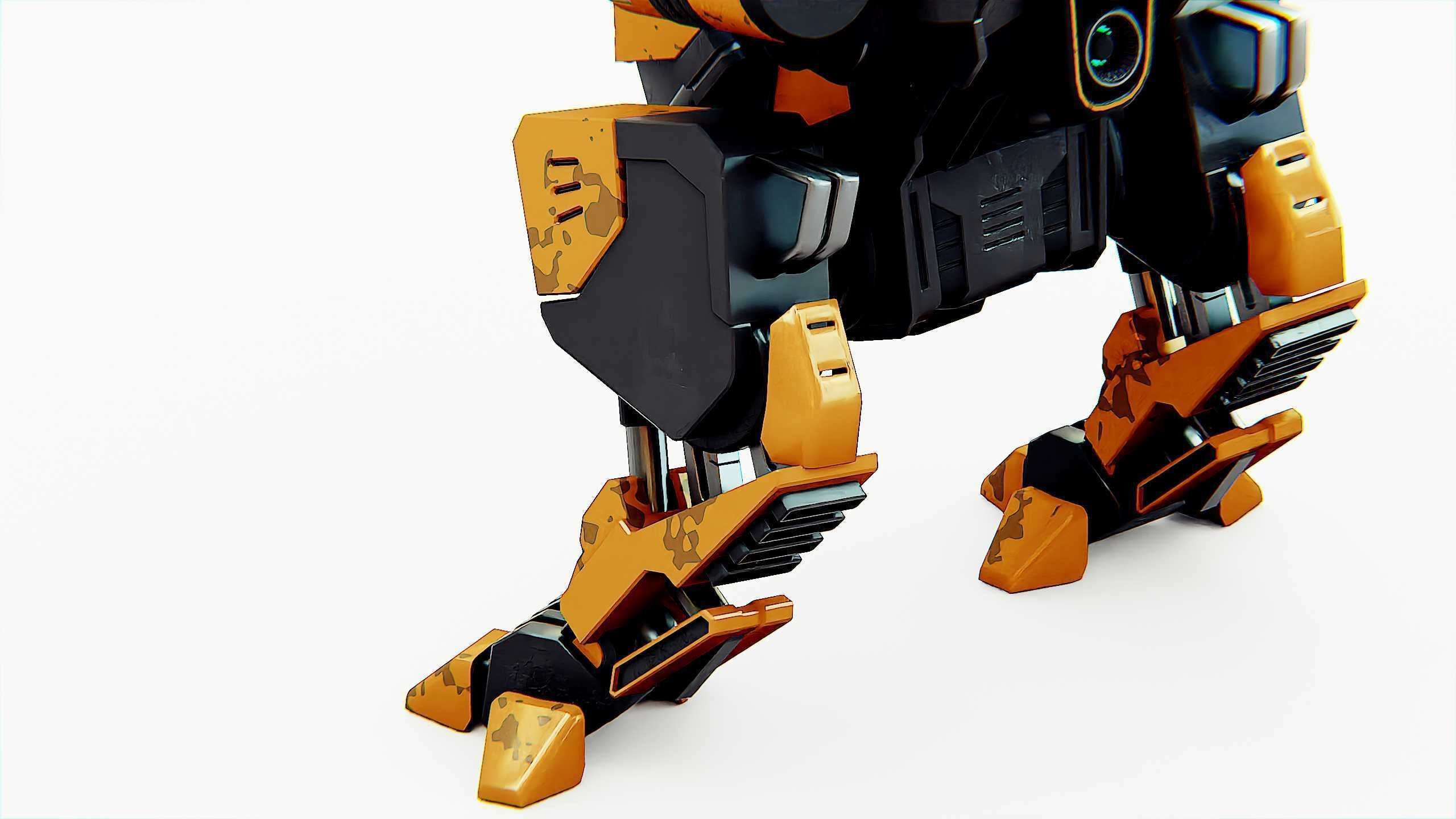 MILITARY ROBOT Z-800 Rigged for Unreal Engine - Unity - MIXAMO 3D model_28