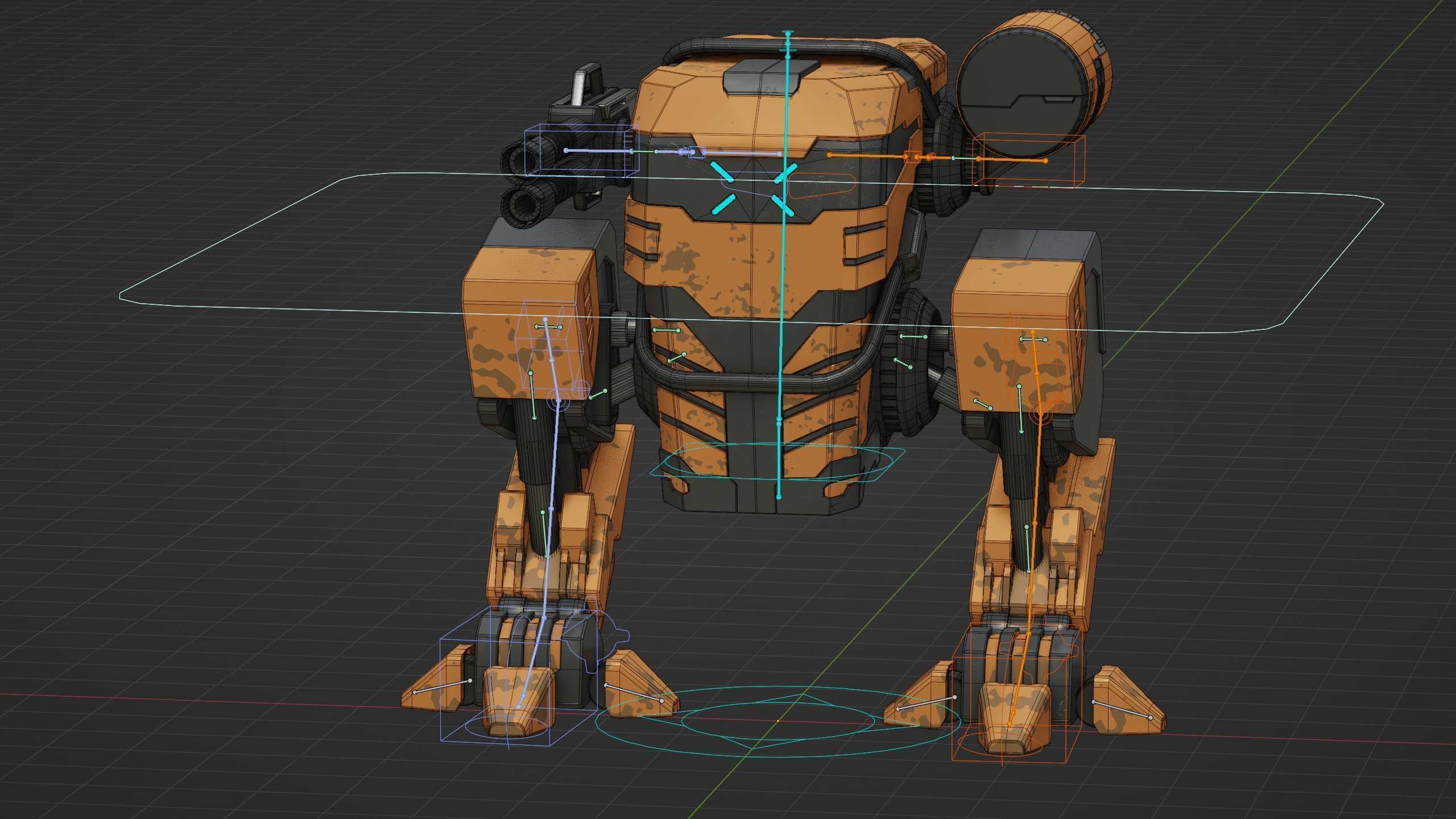 MILITARY ROBOT Z-800 Rigged for Unreal Engine - Unity - MIXAMO 3D model_39