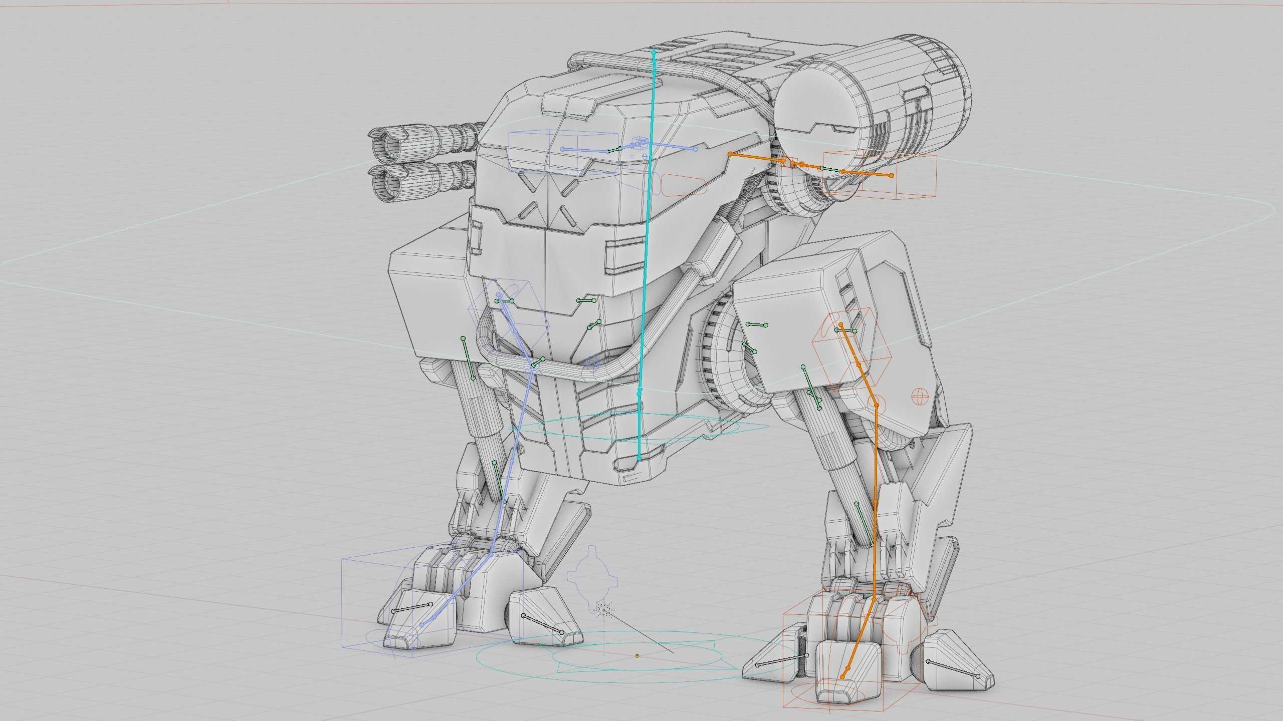 MILITARY ROBOT Z-800 Rigged for Unreal Engine - Unity - MIXAMO 3D model_41