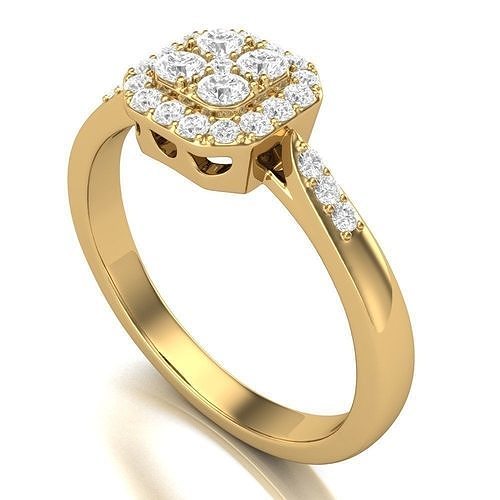 Engagement ring -433 3D print model