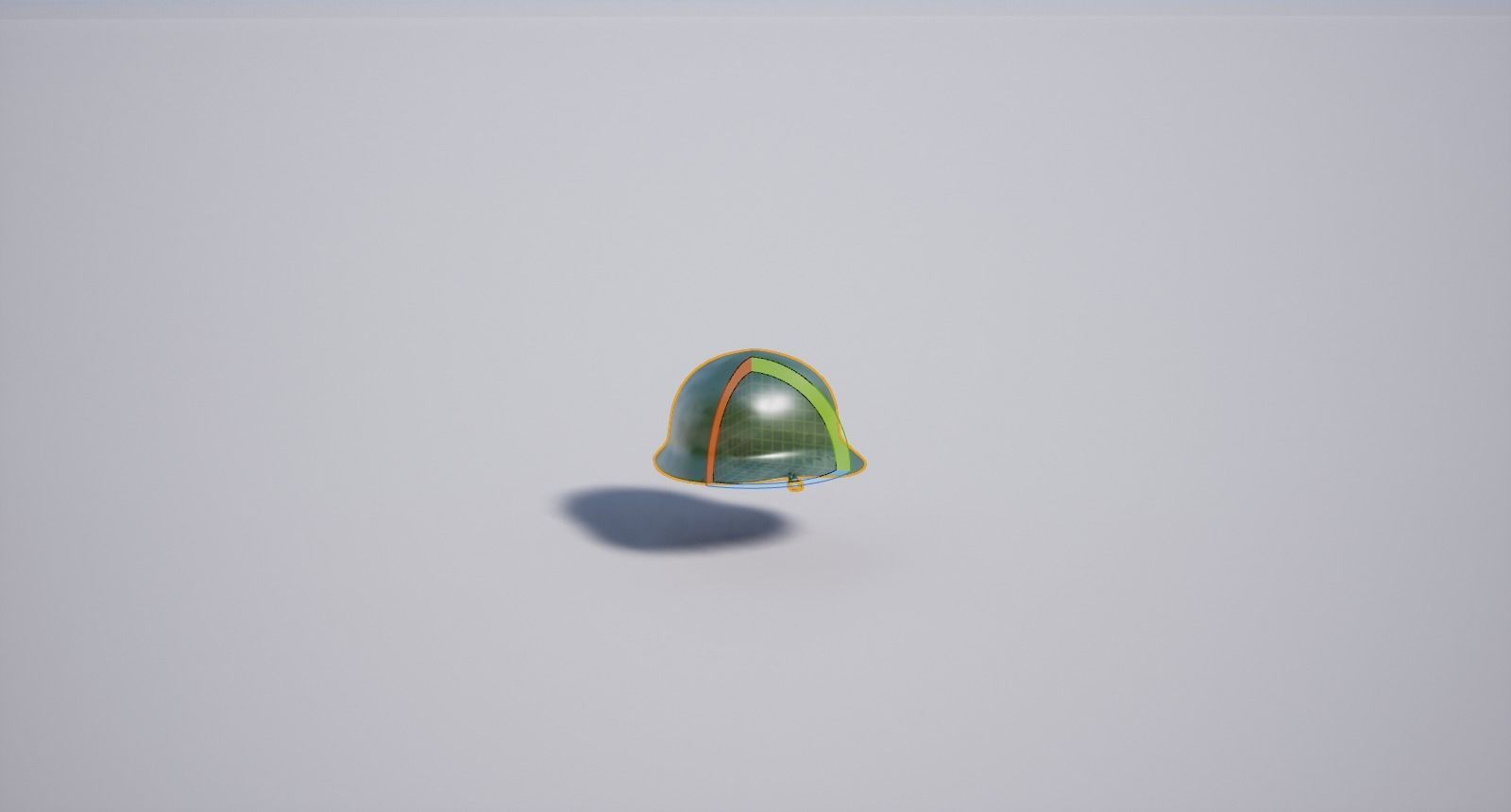 Military Helmet Low-poly 3D model_12
