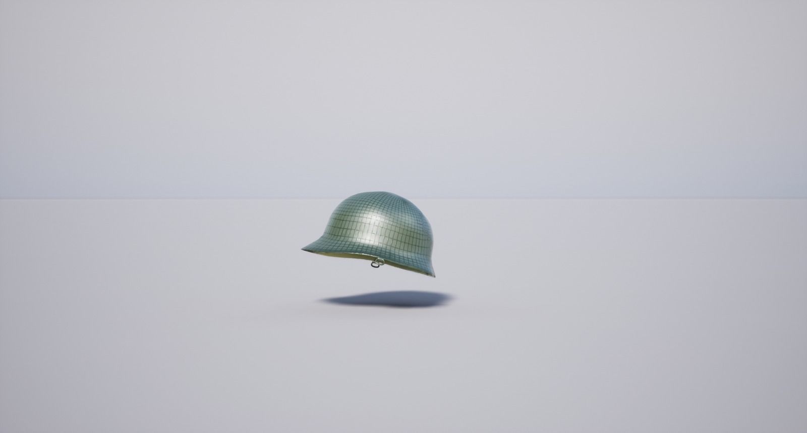 Military Helmet Low-poly 3D model_5