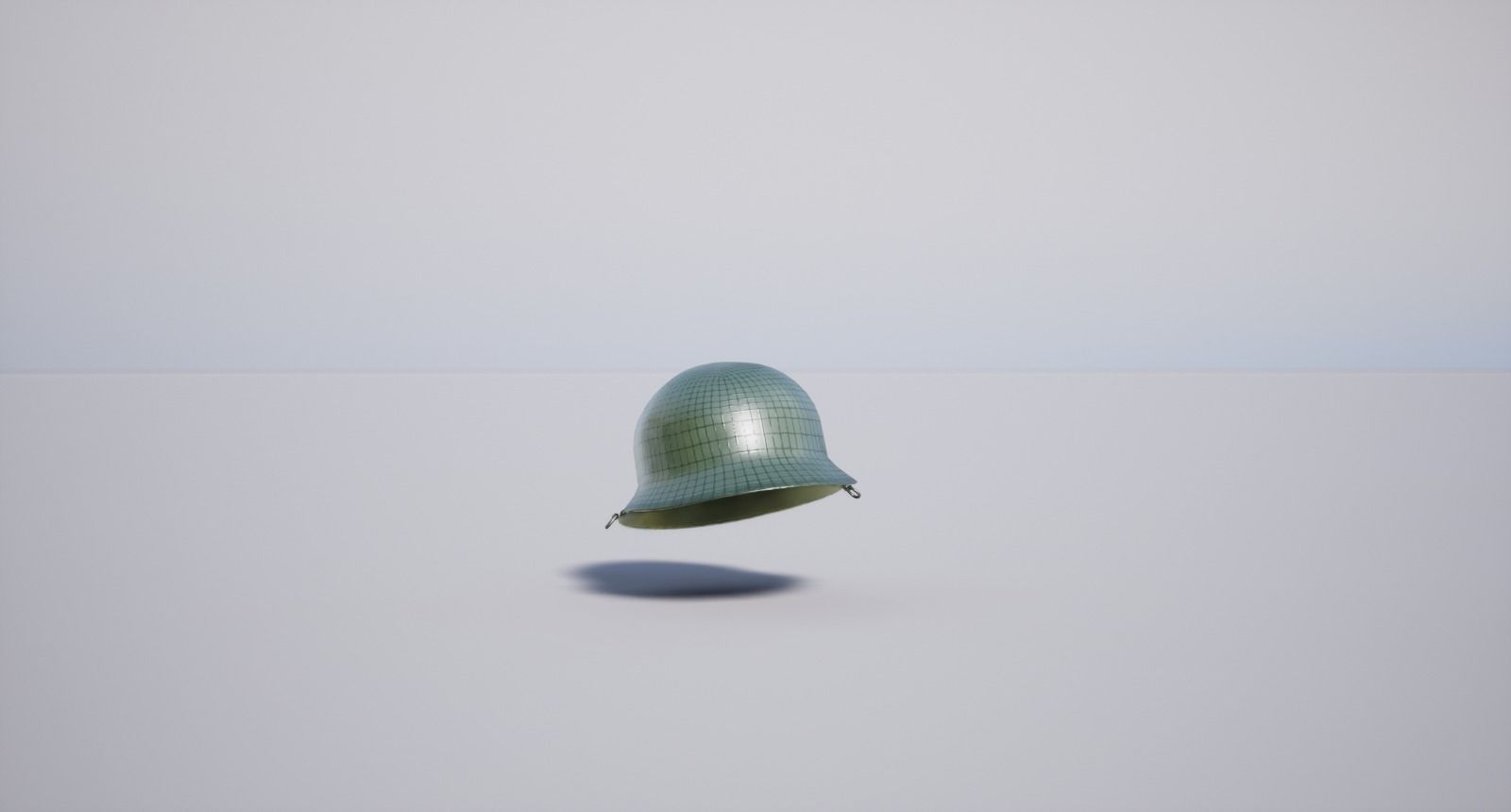 Military Helmet Low-poly 3D model_4