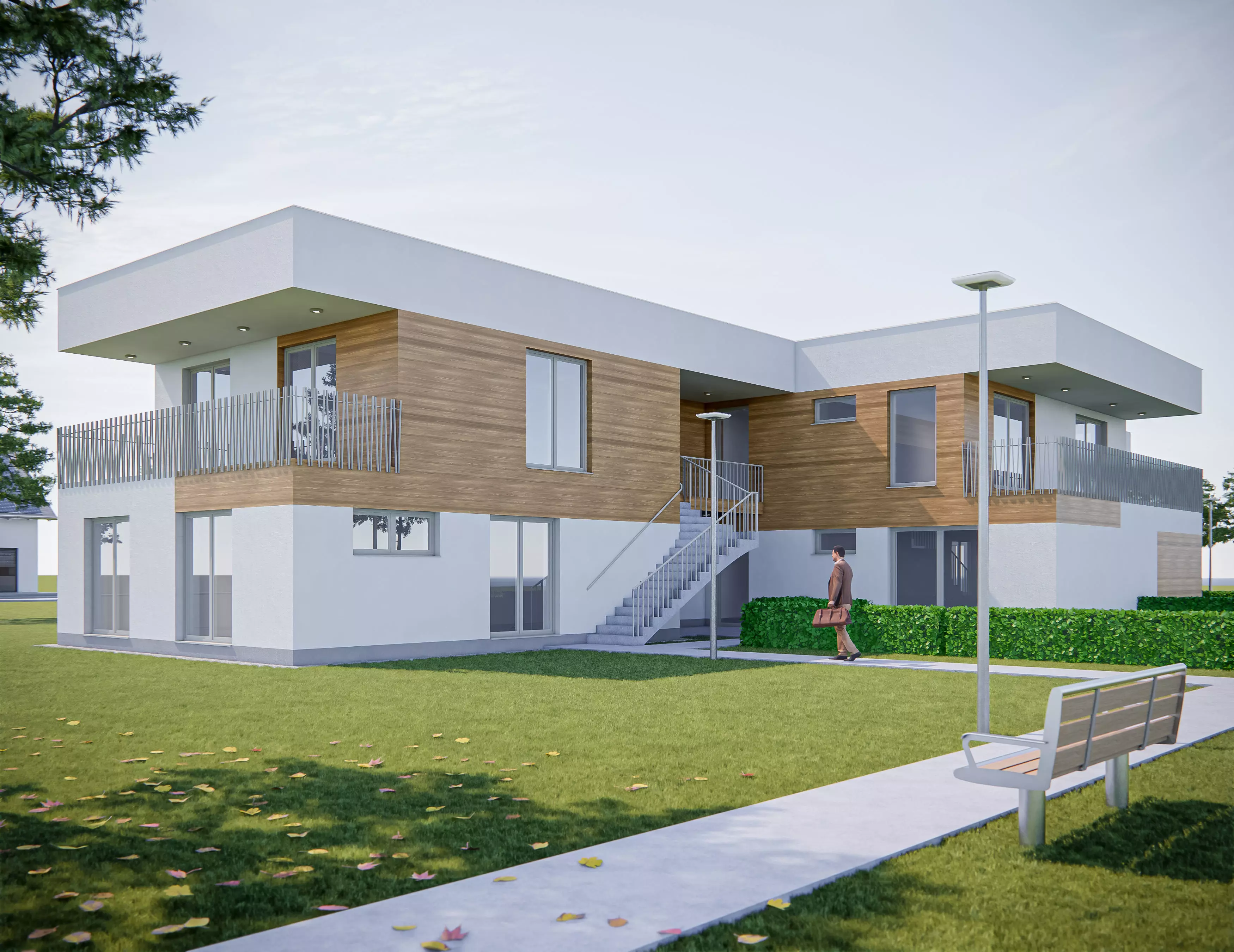 Apartment Building 5 Low-poly 3D model