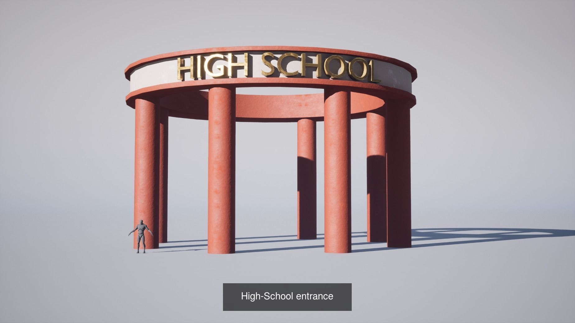 High School asset bundle 3D Model Collection_8