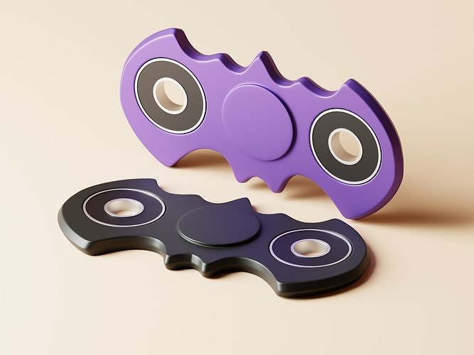 Hand Spinner 3D Model Low-poly 3D model