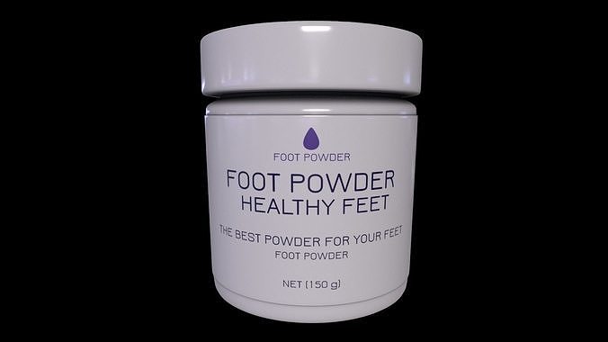Foot skin care-Foot Powder-PBR GAME READY  Low-poly 3D model