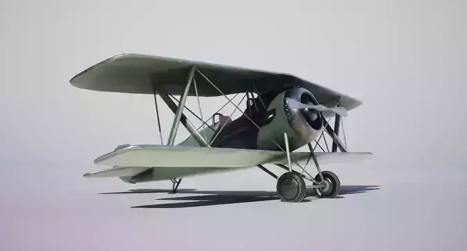 Military Biplane 