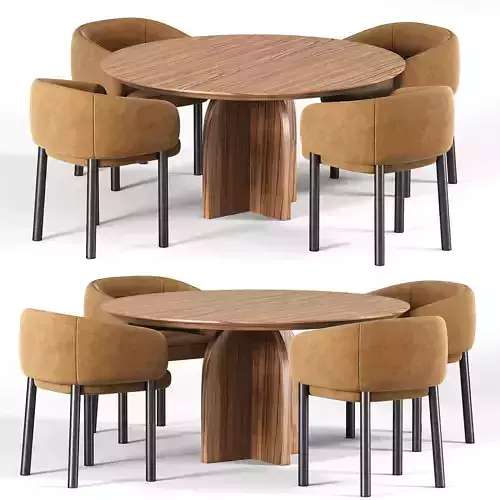 Aretha 1811 Chair Bross Italy And MAURICE Dining Table