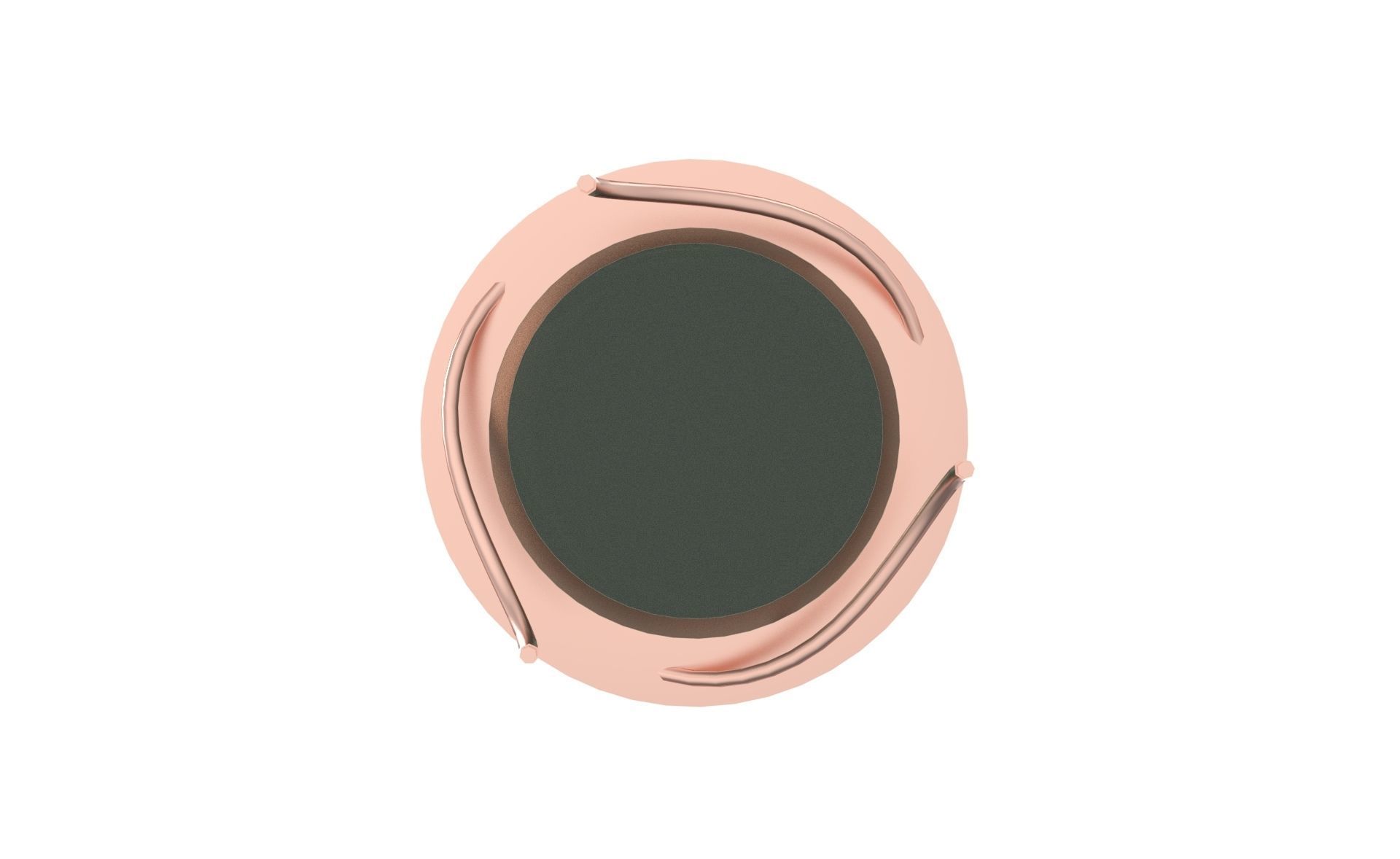 Spiral Glass Side Table Low-poly 3D model_3