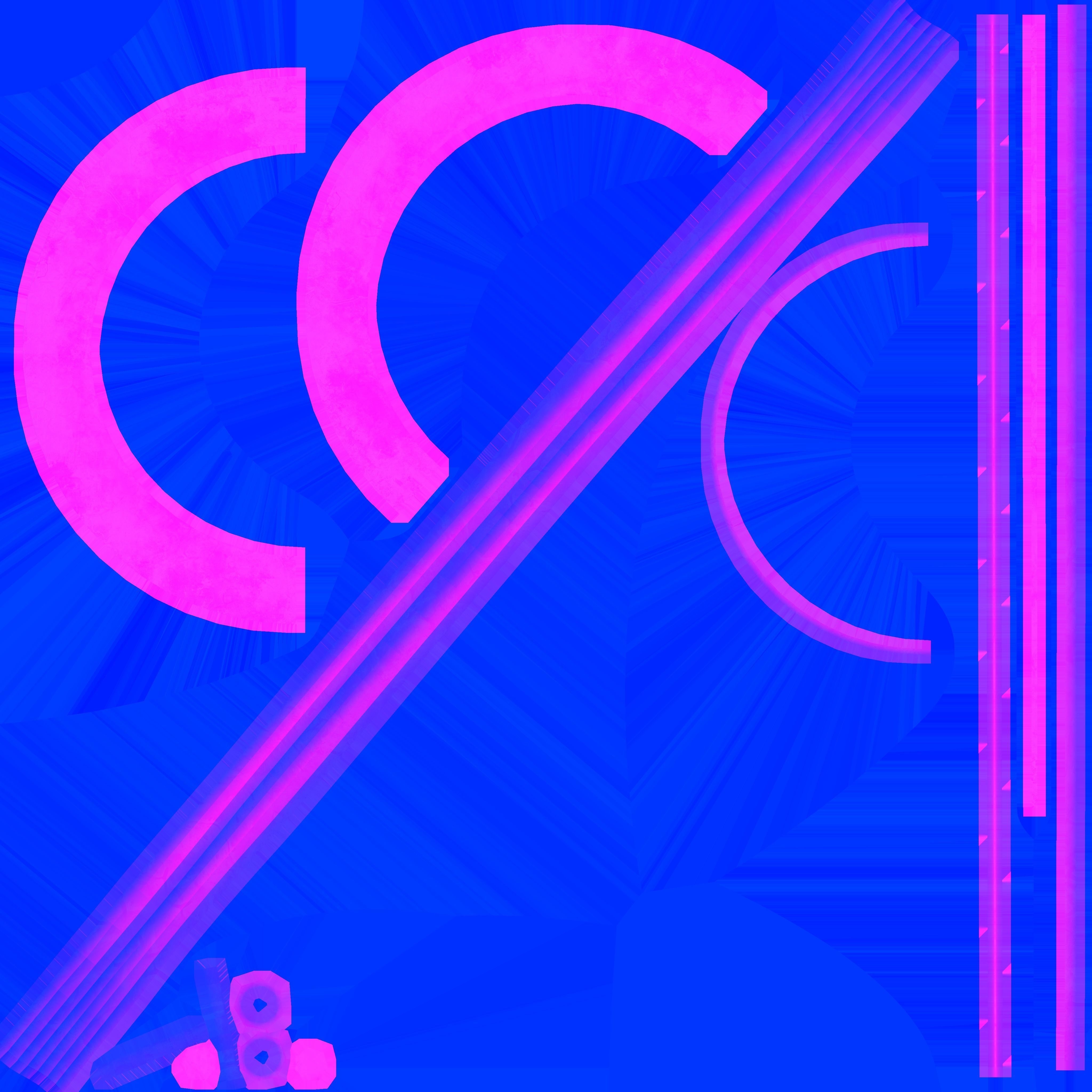 Spiral Glass Side Table Low-poly 3D model_12