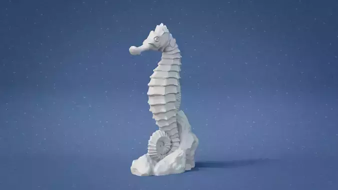 Seahorse 3D print model