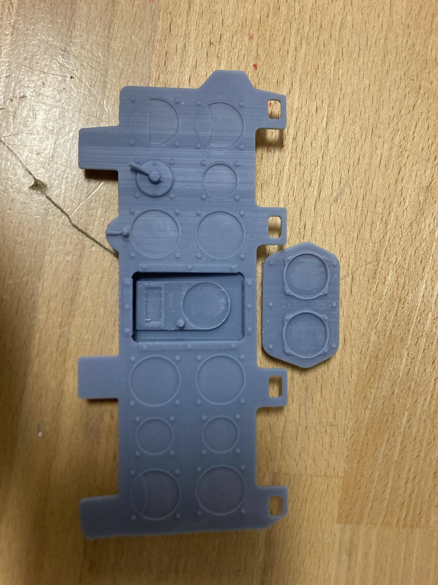 A6M Zero instrument panel 3D print model_3