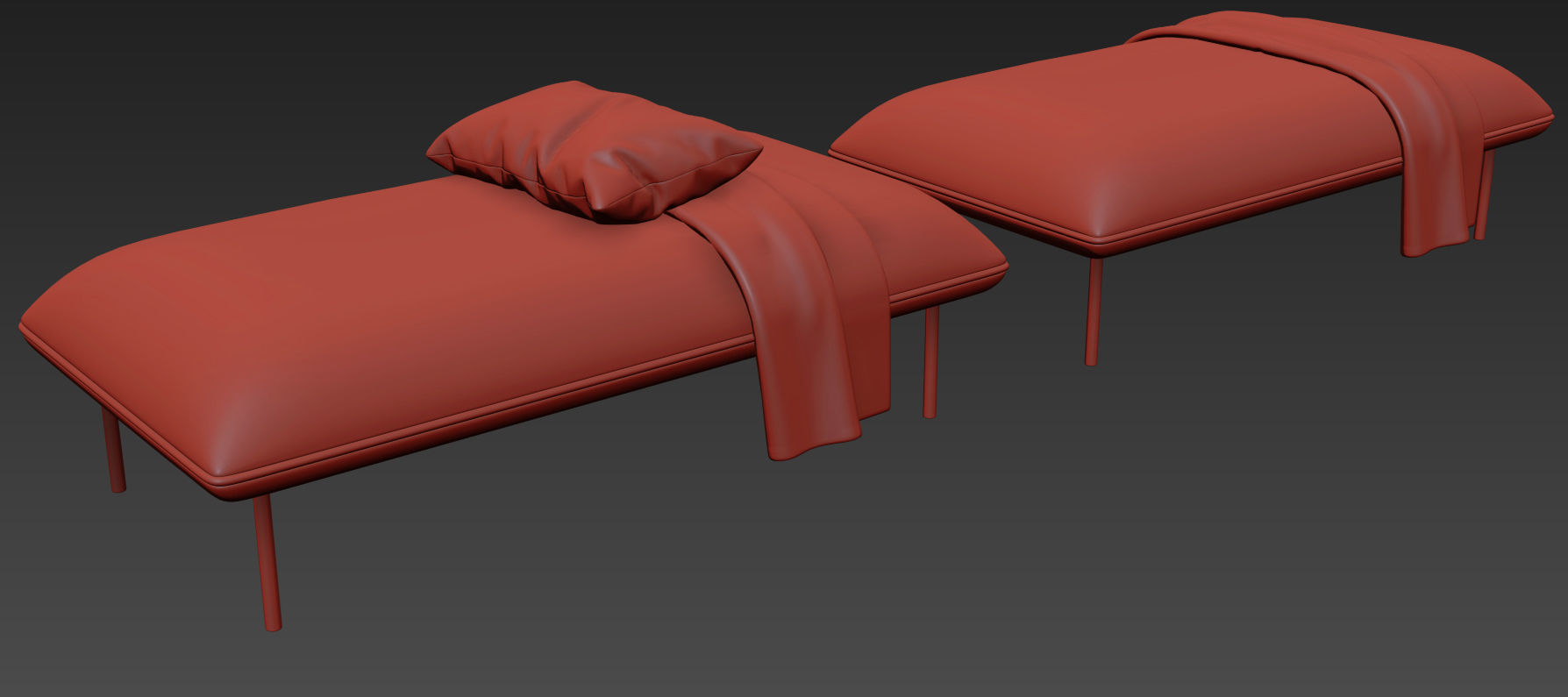 Nakki Long Otoman by Woud 3D model_11