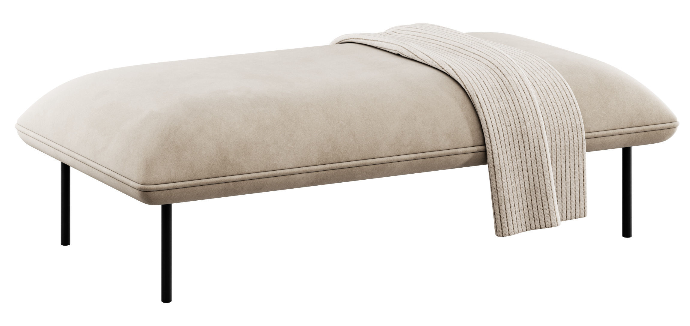 Nakki Long Otoman by Woud 3D model_5