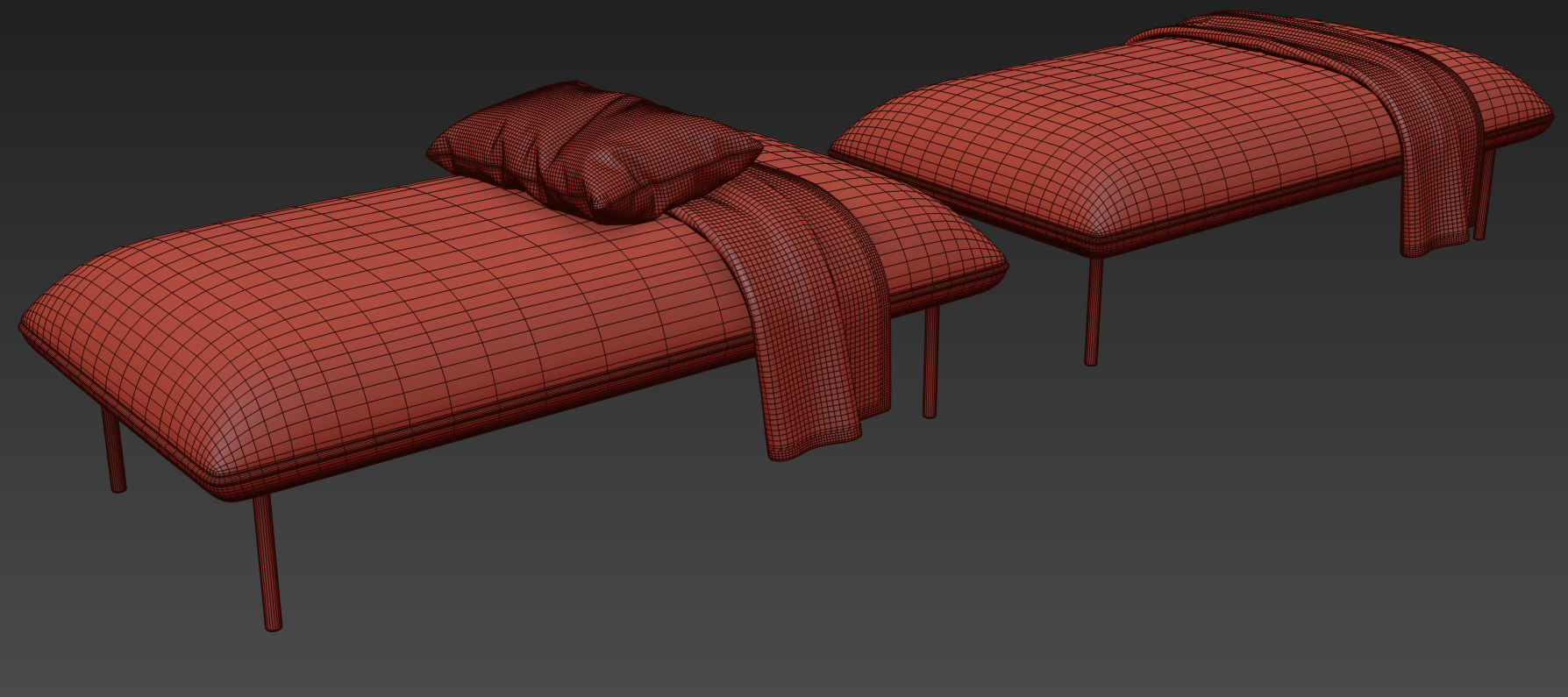 Nakki Long Otoman by Woud 3D model_12