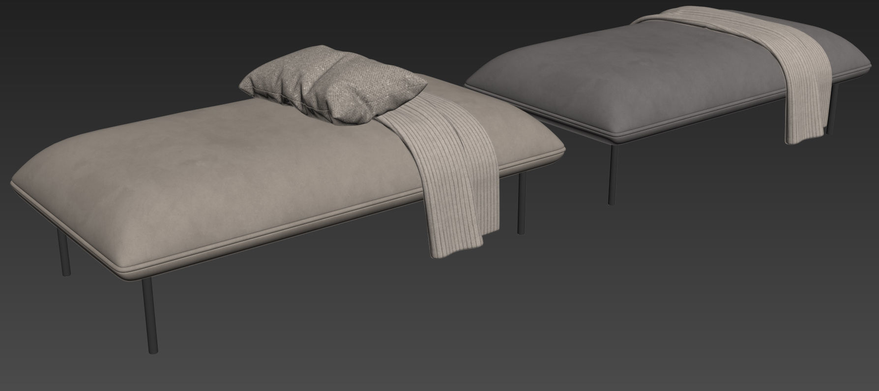 Nakki Long Otoman by Woud 3D model_10