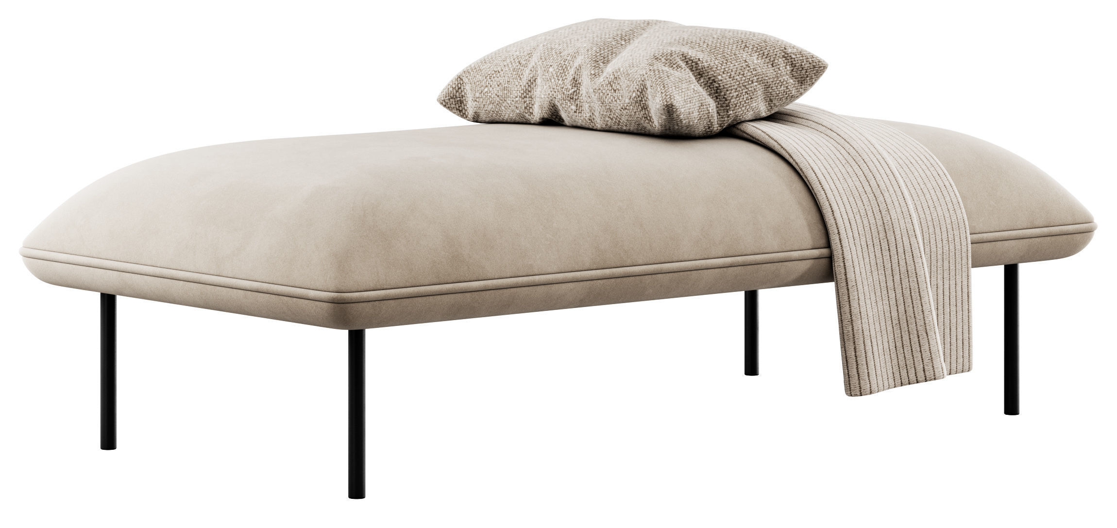 Nakki Long Otoman by Woud 3D model_7