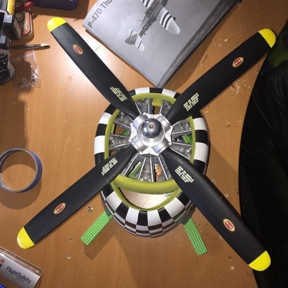 Dummy radial engine Pratt and Whitney 3D print model_4