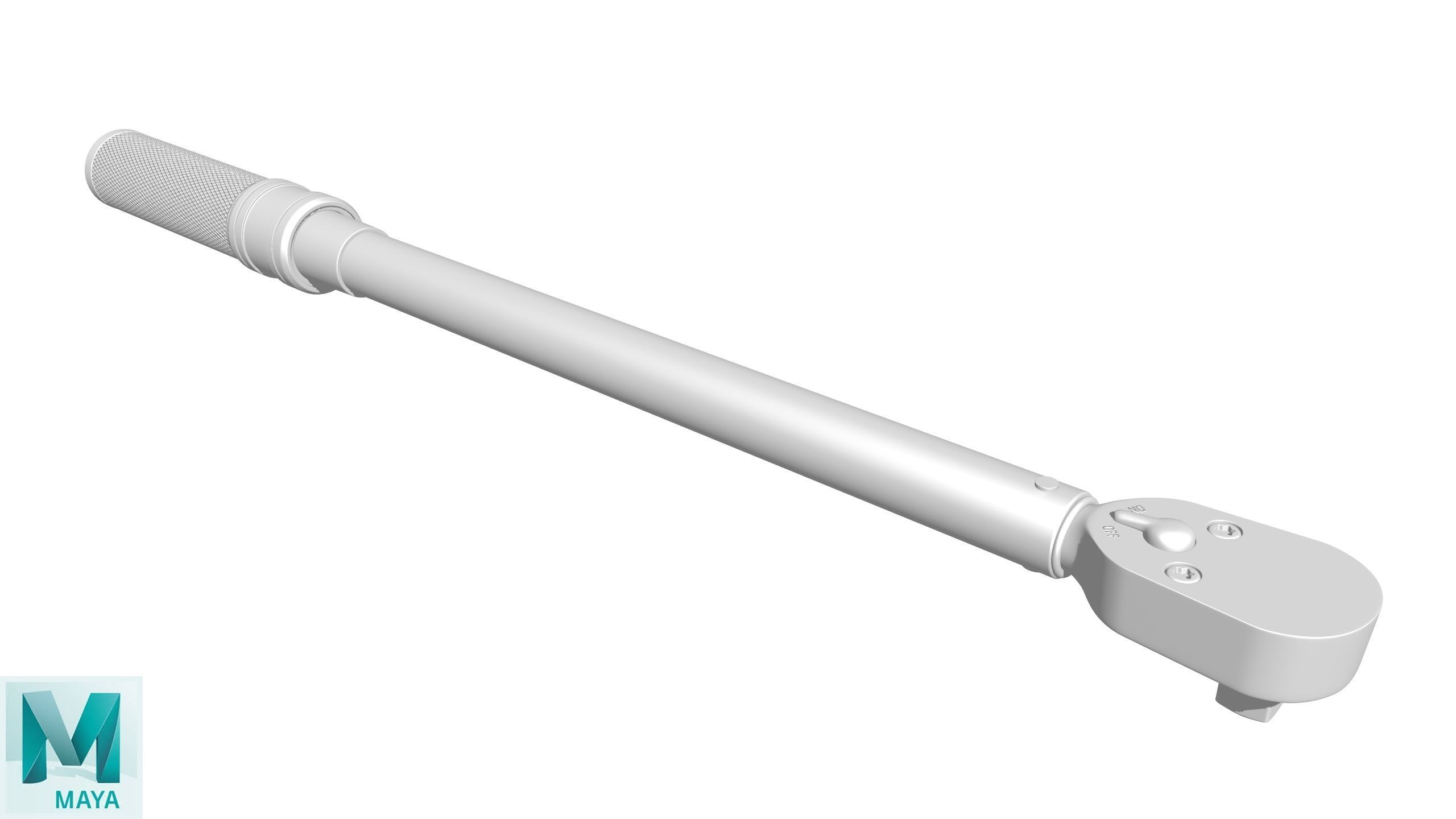 Torque Wrench Low-poly 3D model_28