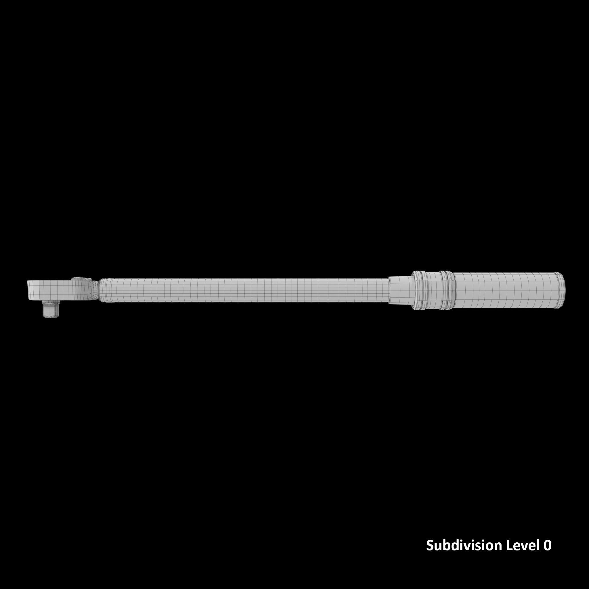 Torque Wrench Low-poly 3D model_16
