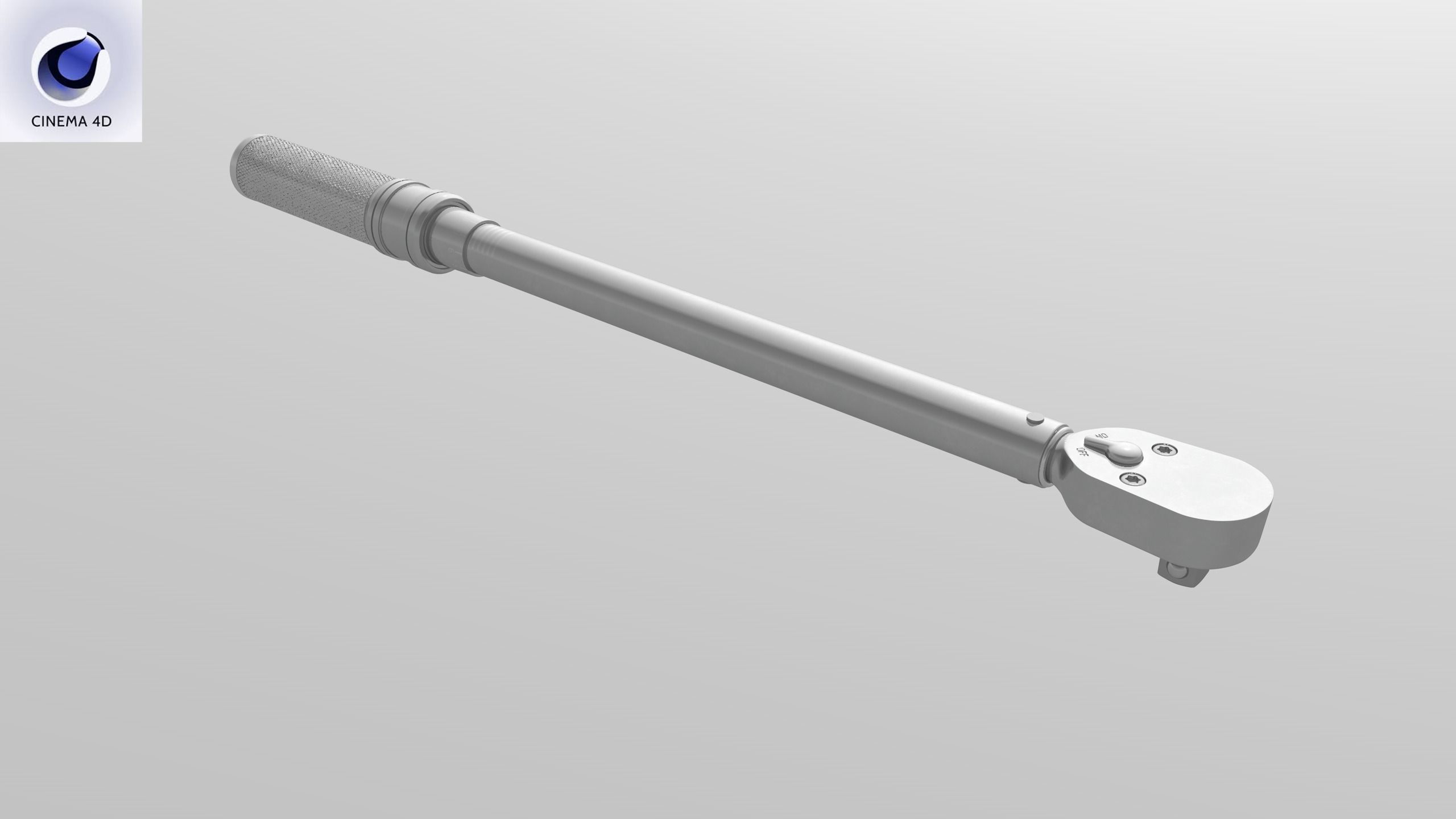 Torque Wrench Low-poly 3D model_30
