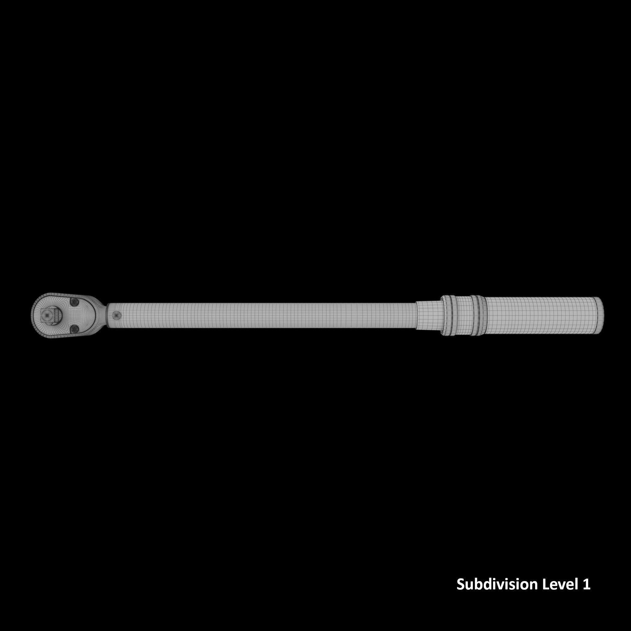 Torque Wrench Low-poly 3D model_23