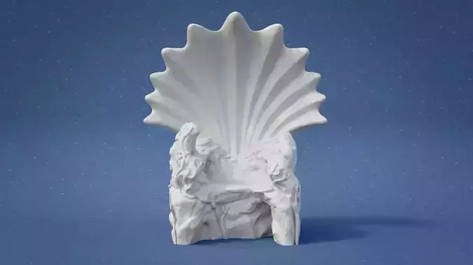 Seashell Throne 3D print model