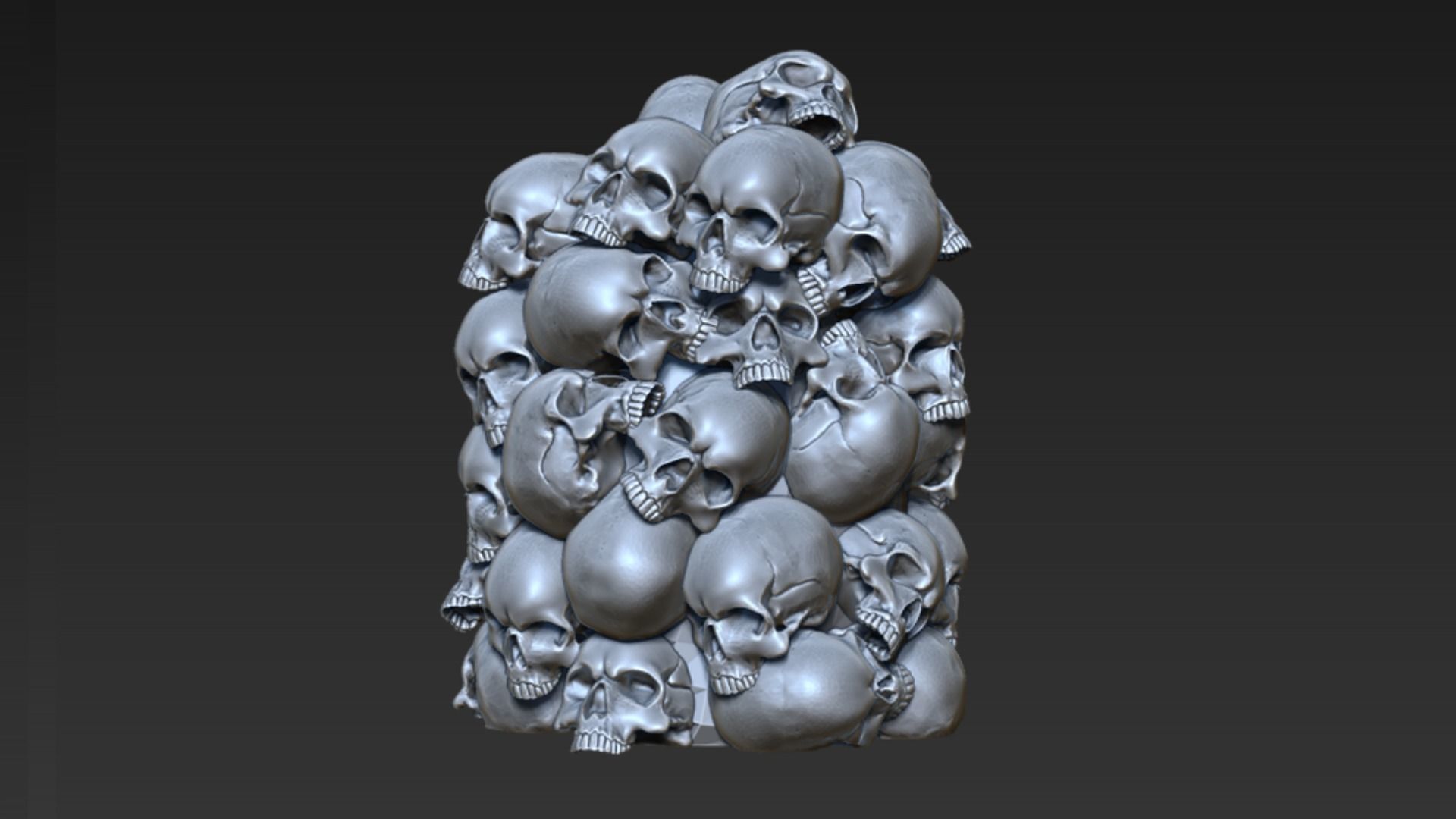 SkullDJBooth 3D print model_3