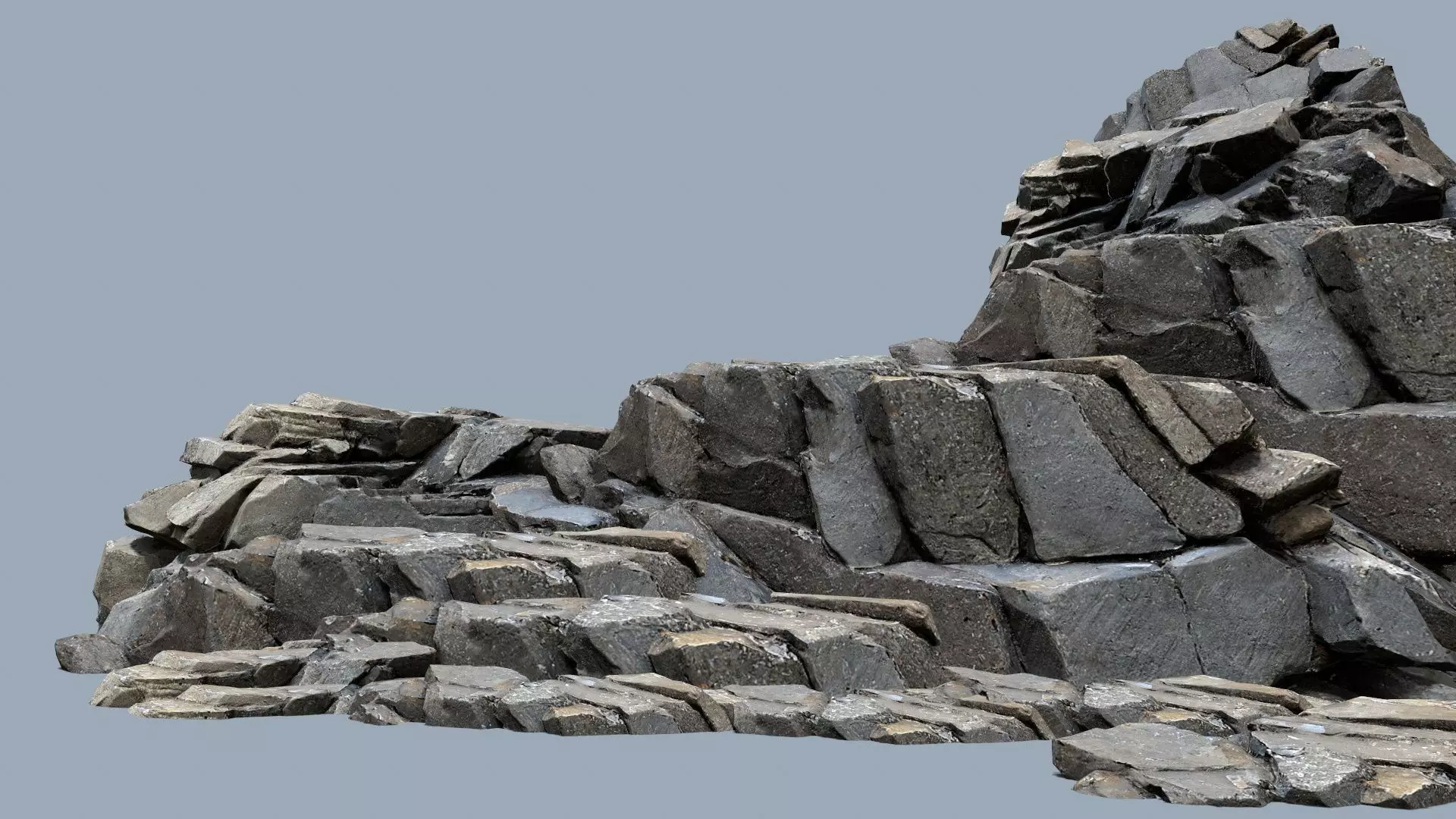 River Stone Low-poly 3D model